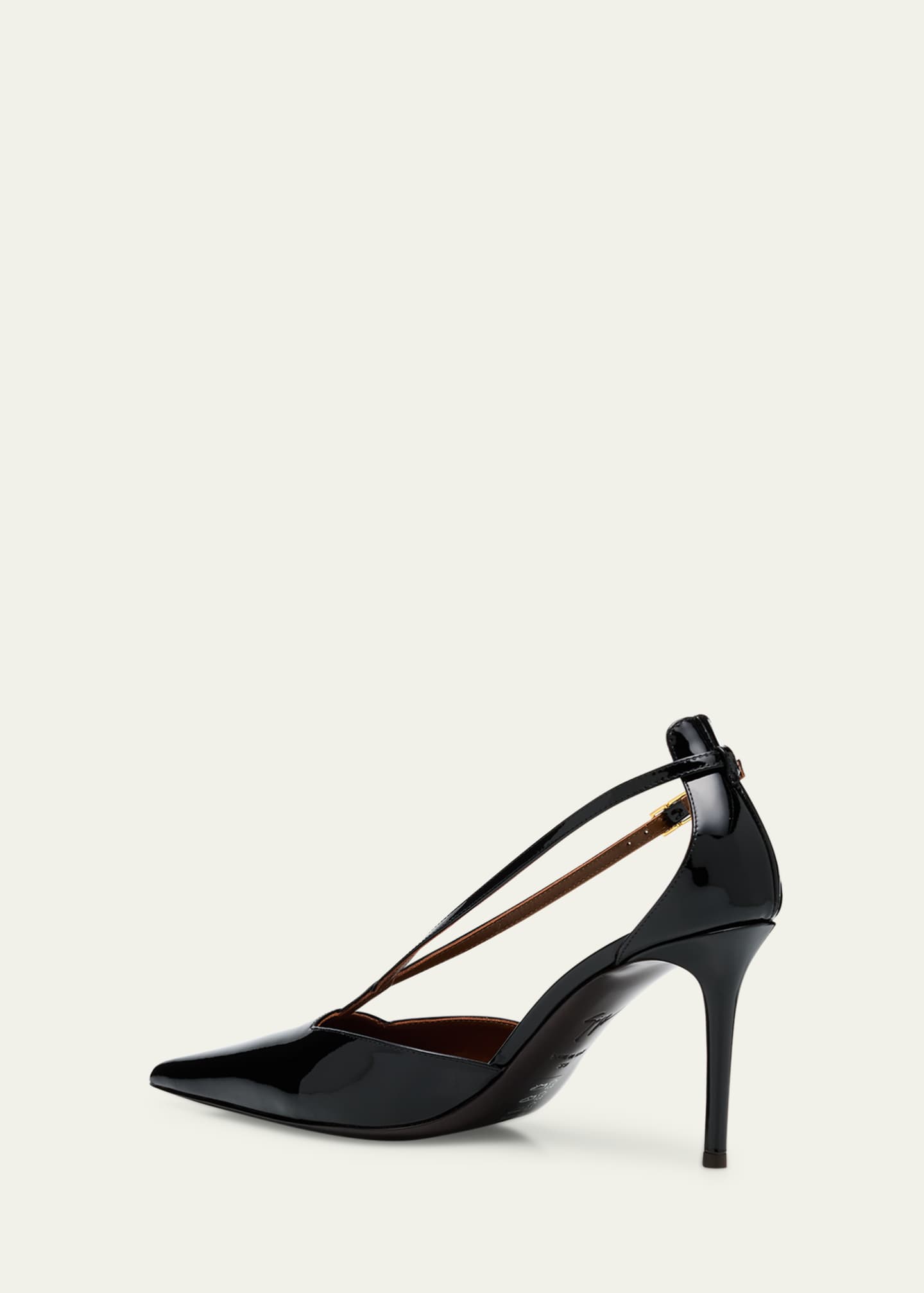 Giuseppe Zanotti Patent Leather Pointed-Toe Pumps Image 4 of 6
