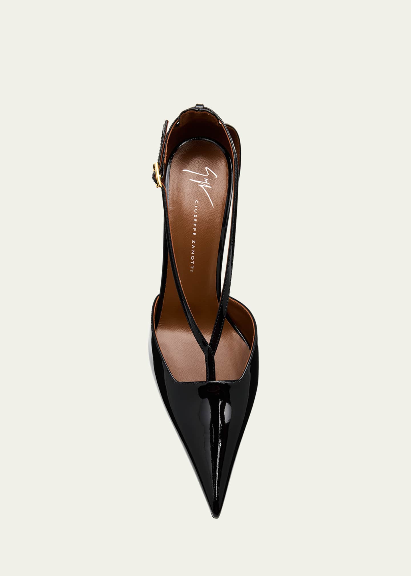 Giuseppe Zanotti Patent Leather Pointed-Toe Pumps Image 6 of 6