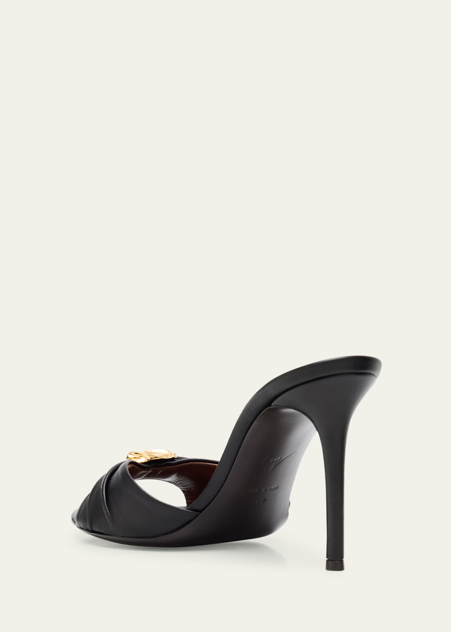 Giuseppe Zanotti Nappa Leather Gem Sandals Image 4 of 6