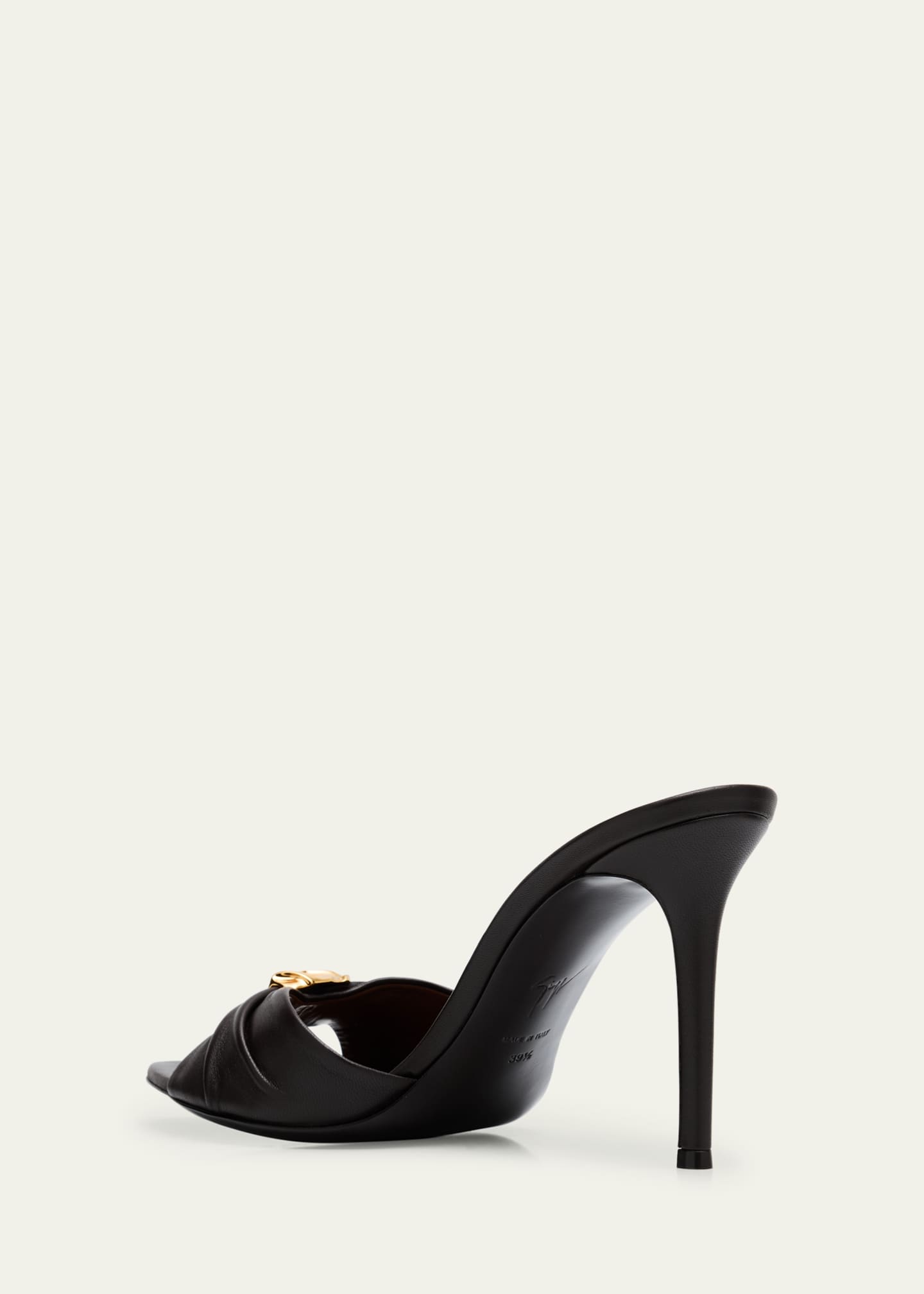 Giuseppe Zanotti Nappa Leather Gem Sandals Image 4 of 6