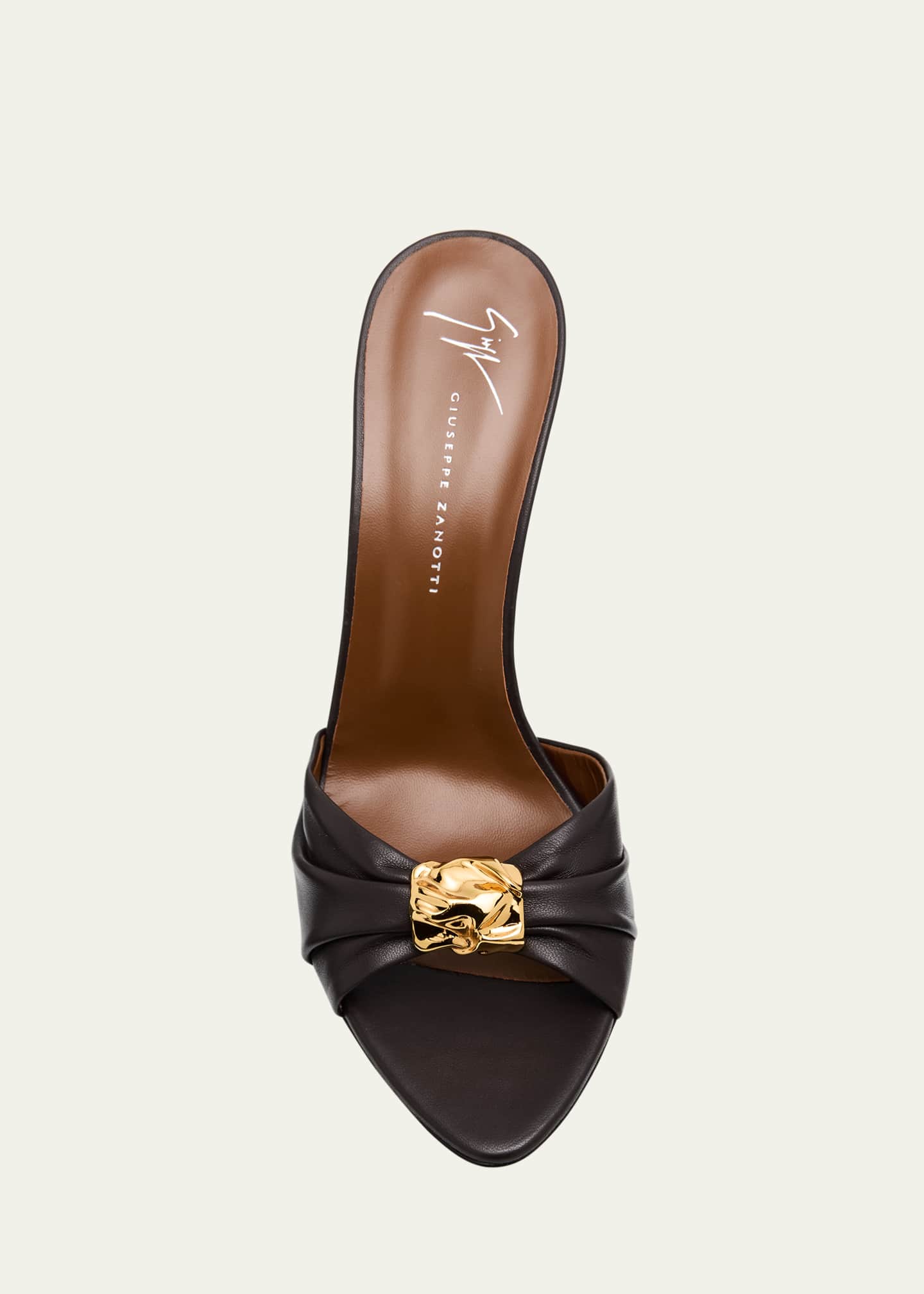 Giuseppe Zanotti Nappa Leather Gem Sandals Image 6 of 6