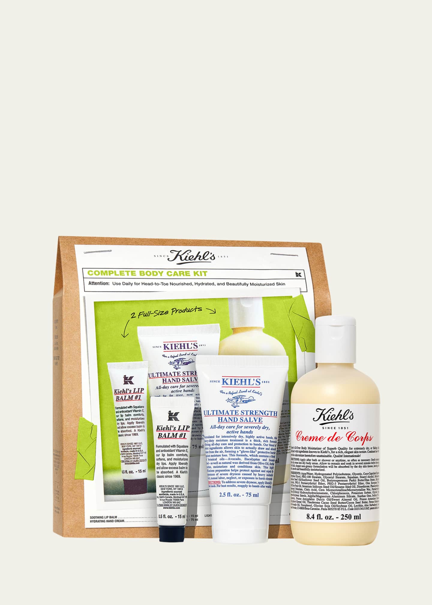 Kiehl's Since 1851 Complete Body Care Kit Image 1 of 2