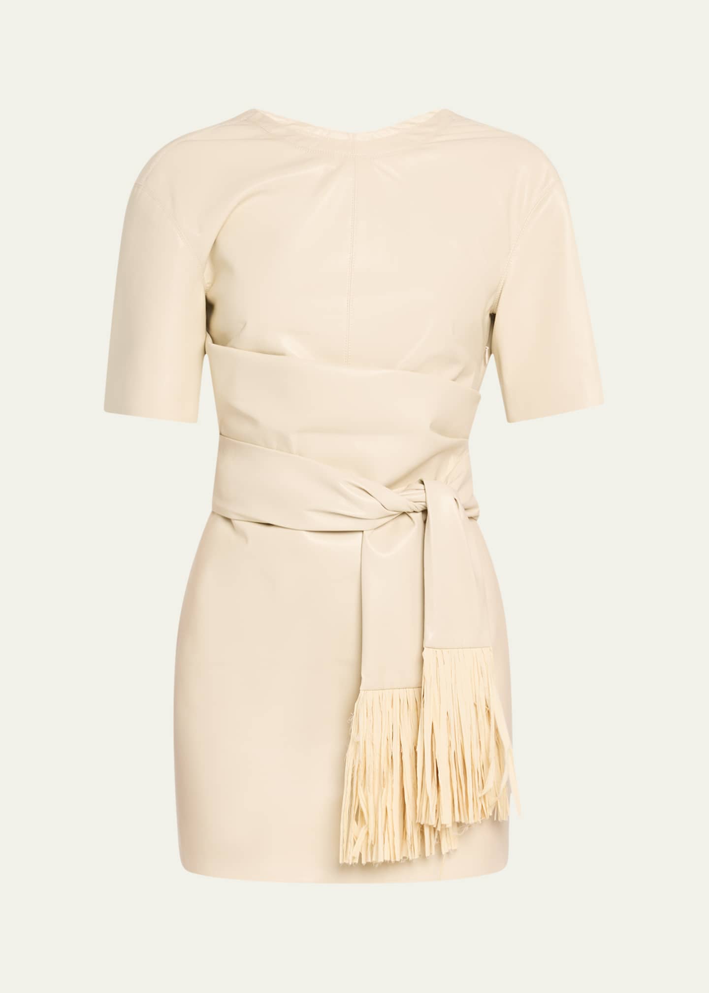 Nanushka Maryl Alt-Leather Shirtdress Image 1 of 5