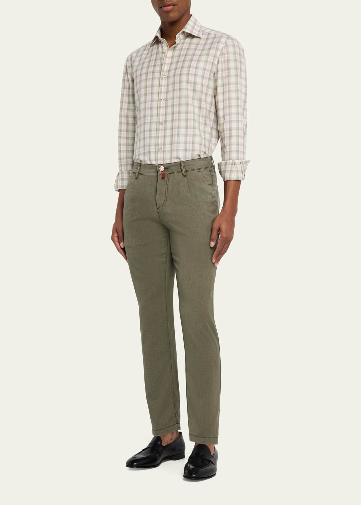 Kiton Men's Calfskin Penny Loafers Image 3 of 6