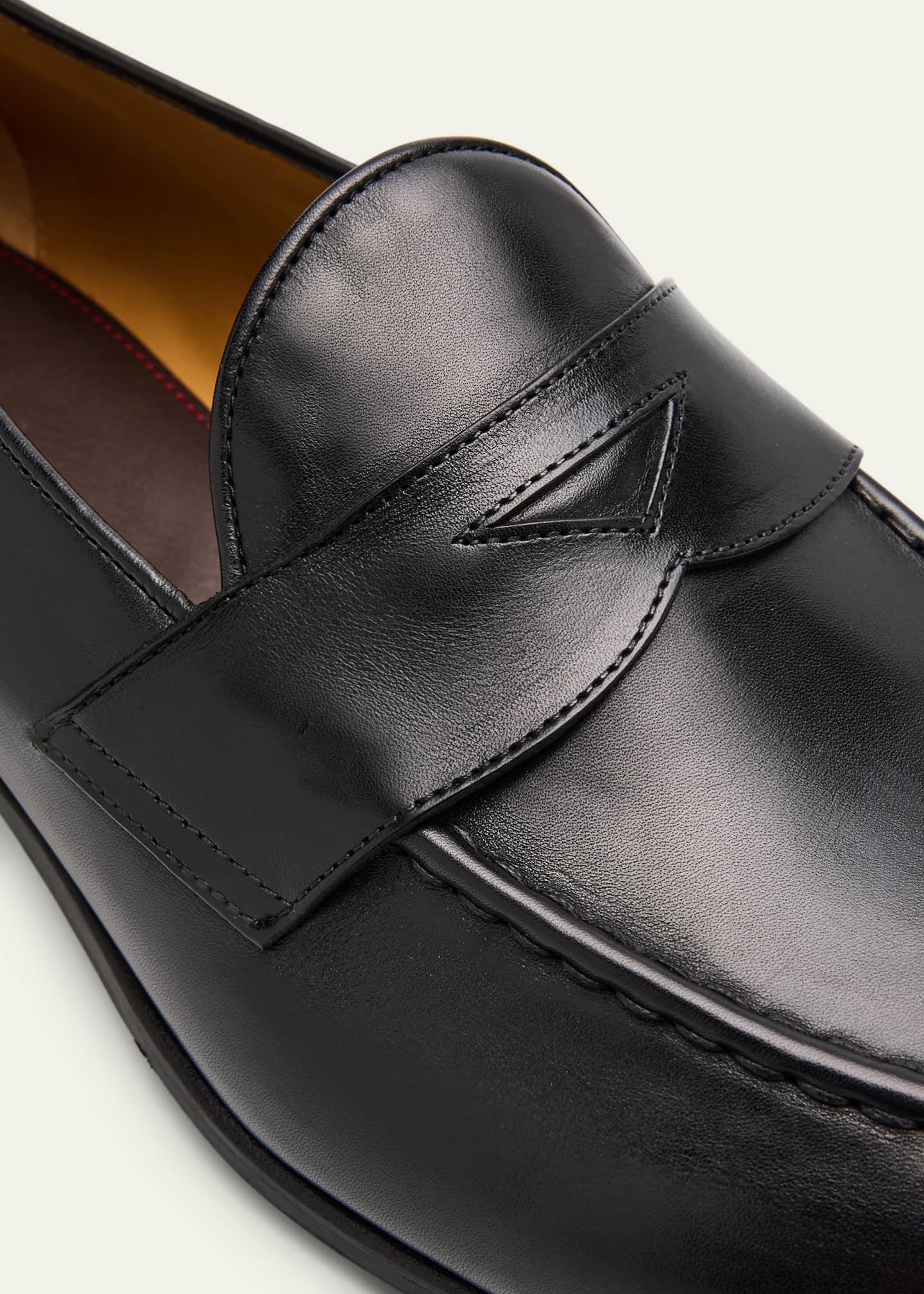 Kiton Men's Calfskin Penny Loafers Image 5 of 6