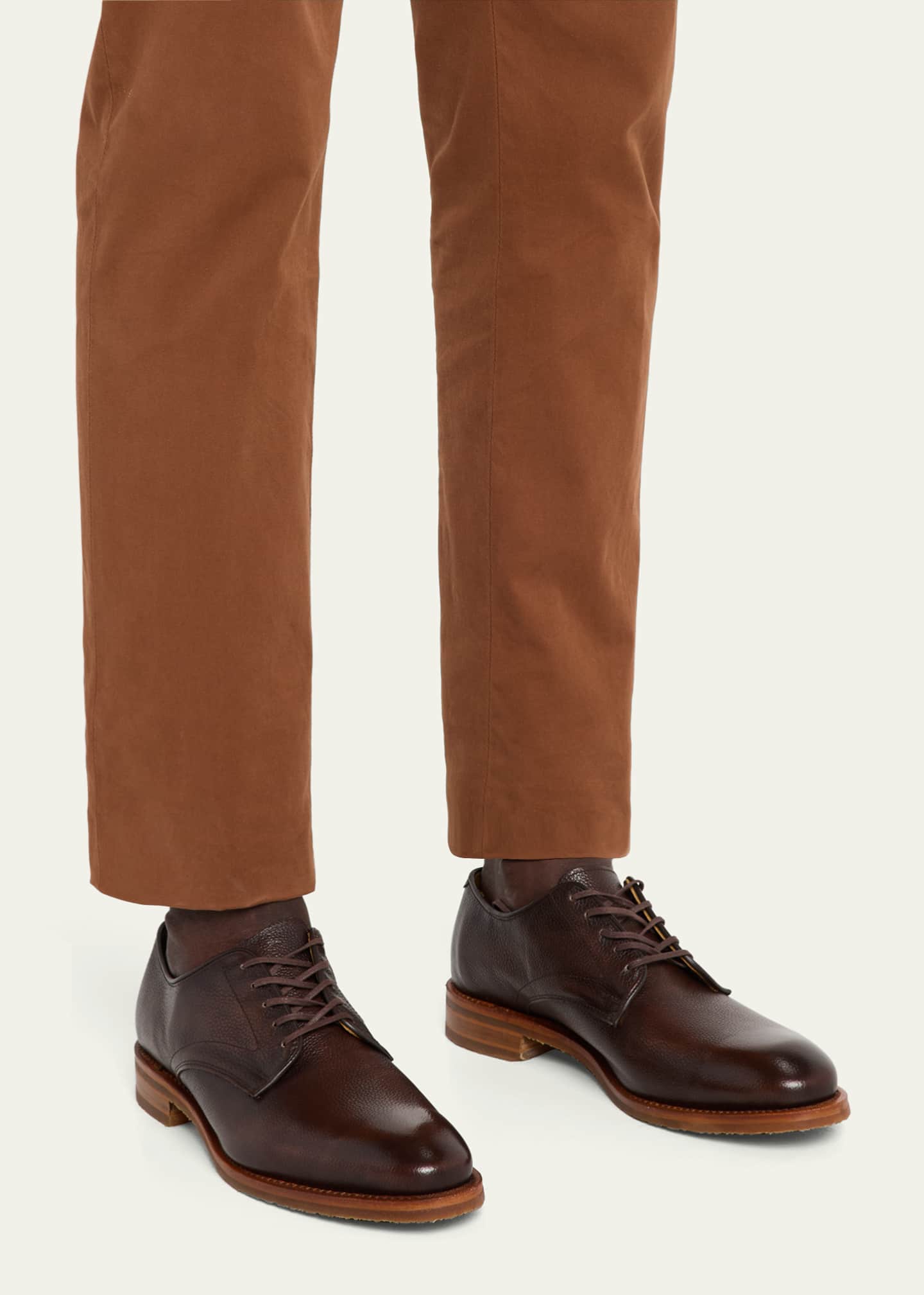 Allen Edmonds Reserve Men's Maverick Pebble Leather Derby Shoes Image 2 of 6