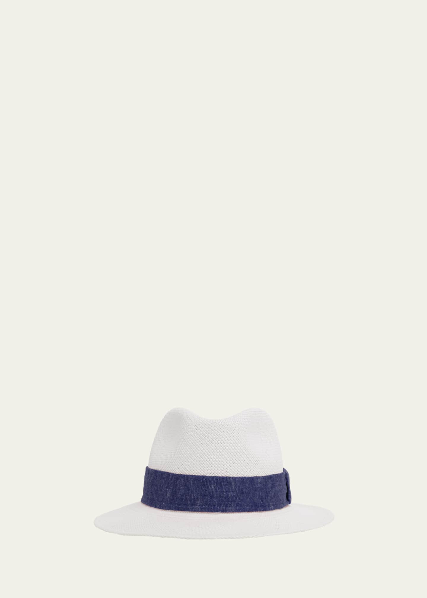Kiton Men's Panama Straw Hat Image 1 of 2