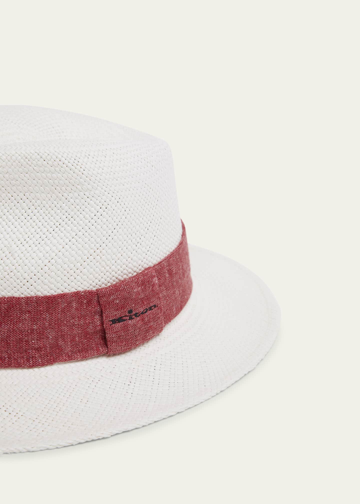 Kiton Men's Panama Straw Hat Image 2 of 2