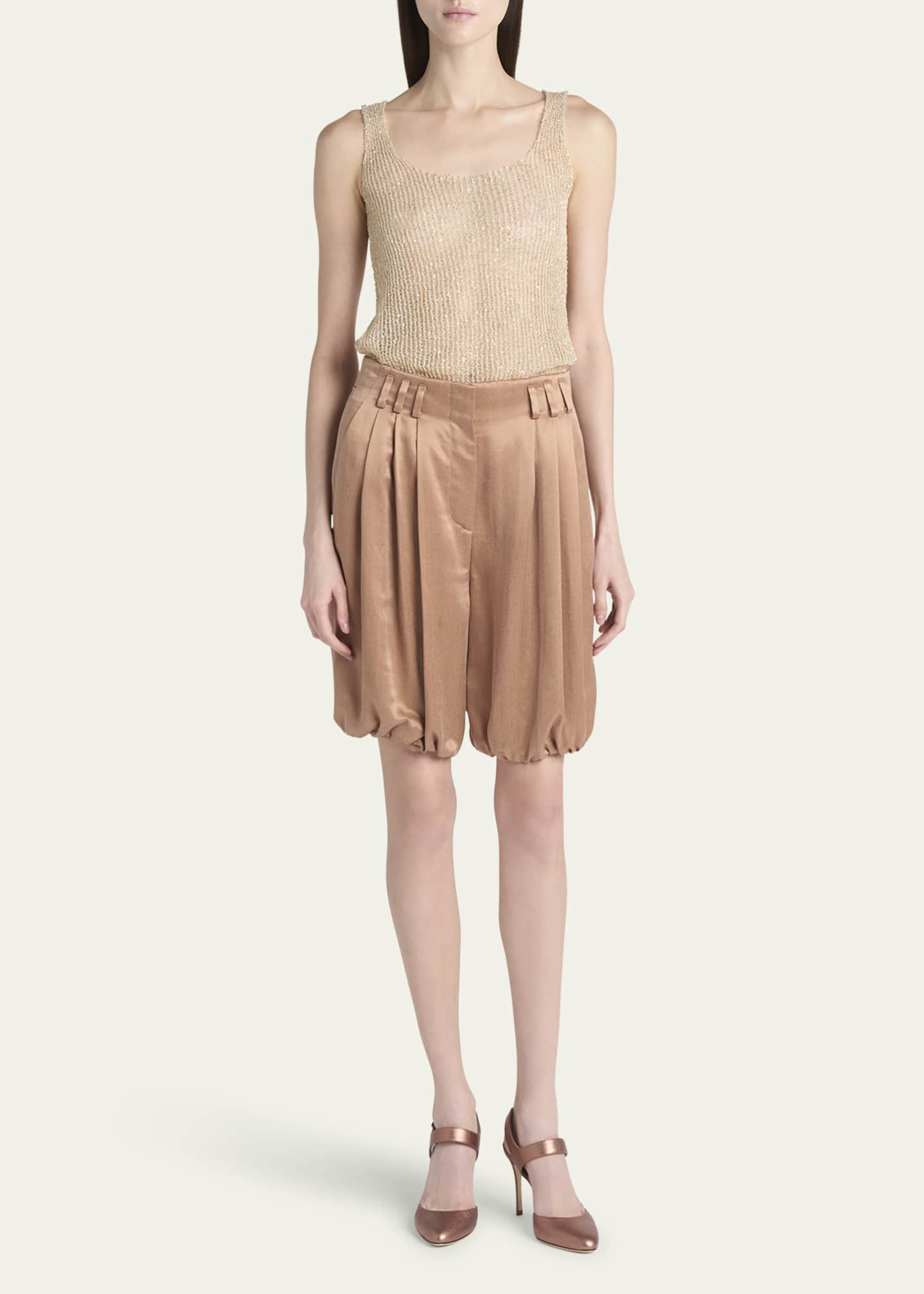 Giorgio Armani Sequined Knit Sleeveless Top Image 2 of 5