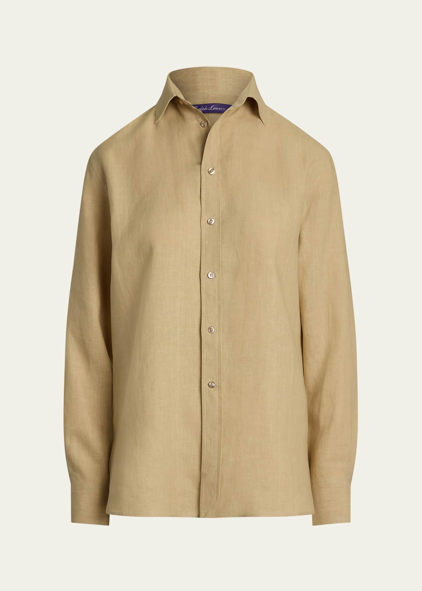 Ralph Lauren Collection Adrien Button Down Linen Shirt Image 1 of 5