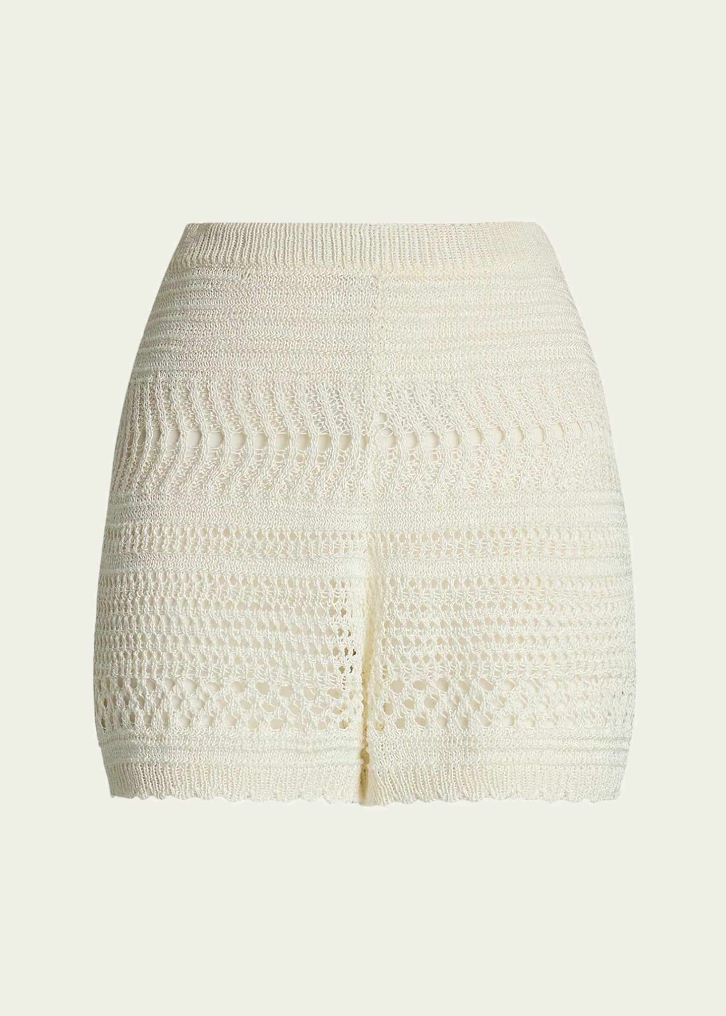 Ralph Lauren Collection Crochet Scallop Shorts Image 1 of 5