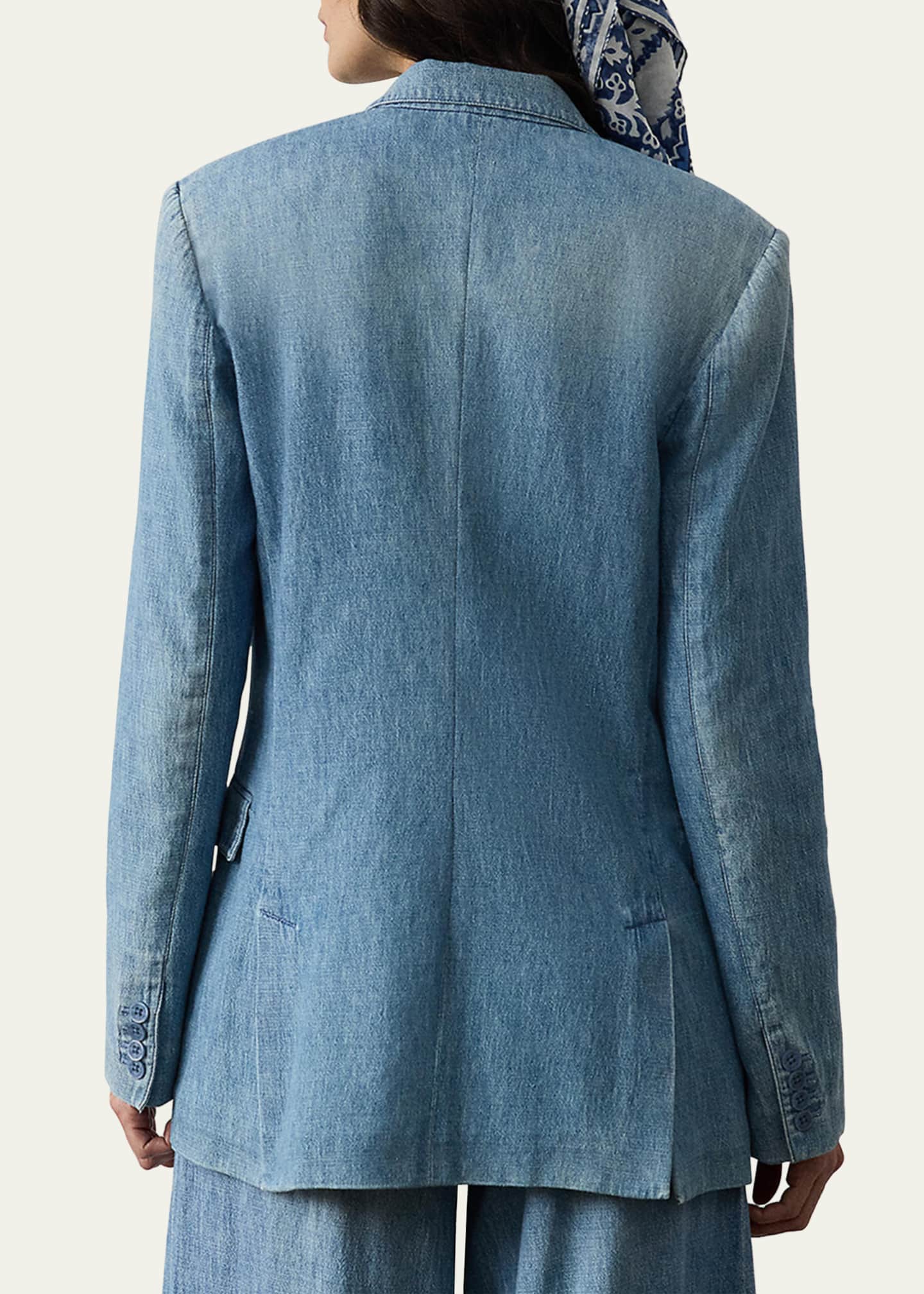 Ralph Lauren Collection Russel Denim Single-Breasted Jacket Image 3 of 5