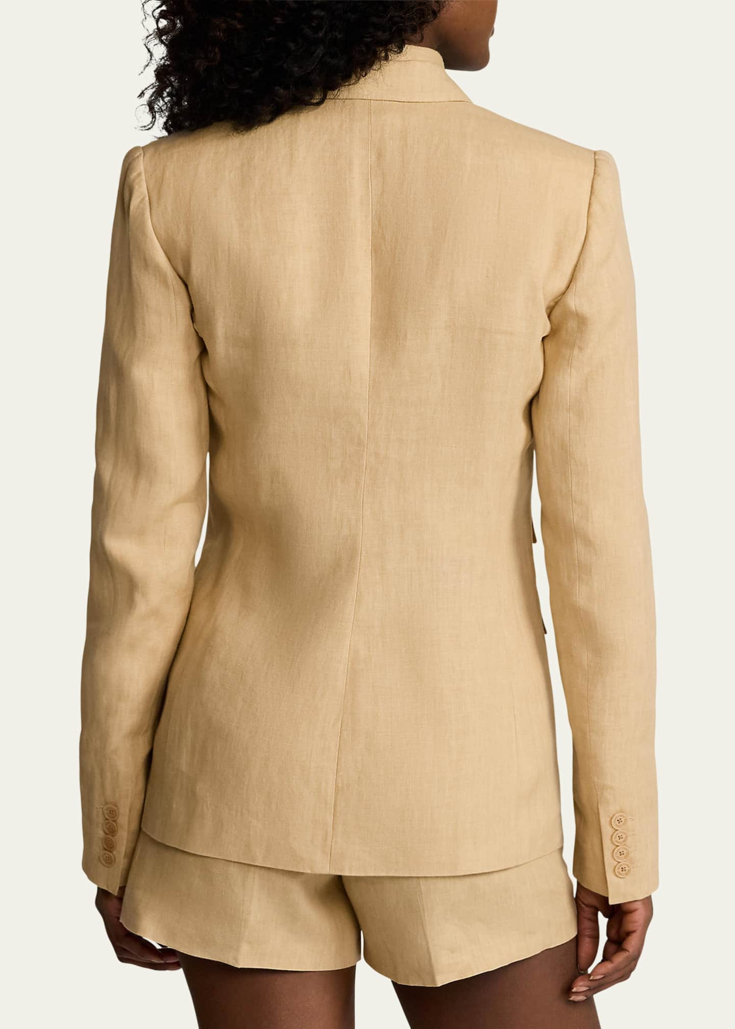 Ralph Lauren Collection Parker One-Button Linen Jacket Image 3 of 5