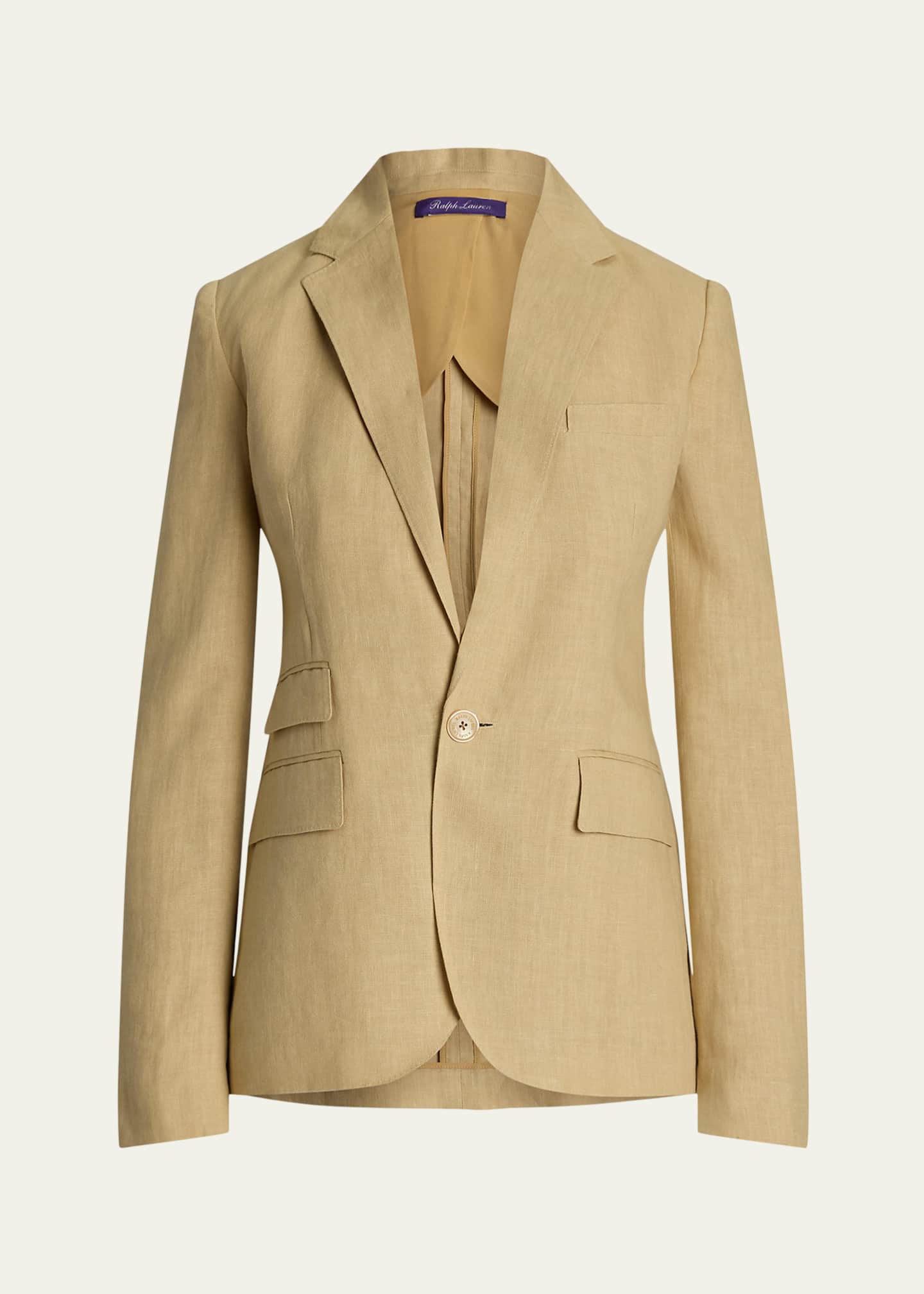 Ralph Lauren Collection Parker One-Button Linen Jacket Image 1 of 5