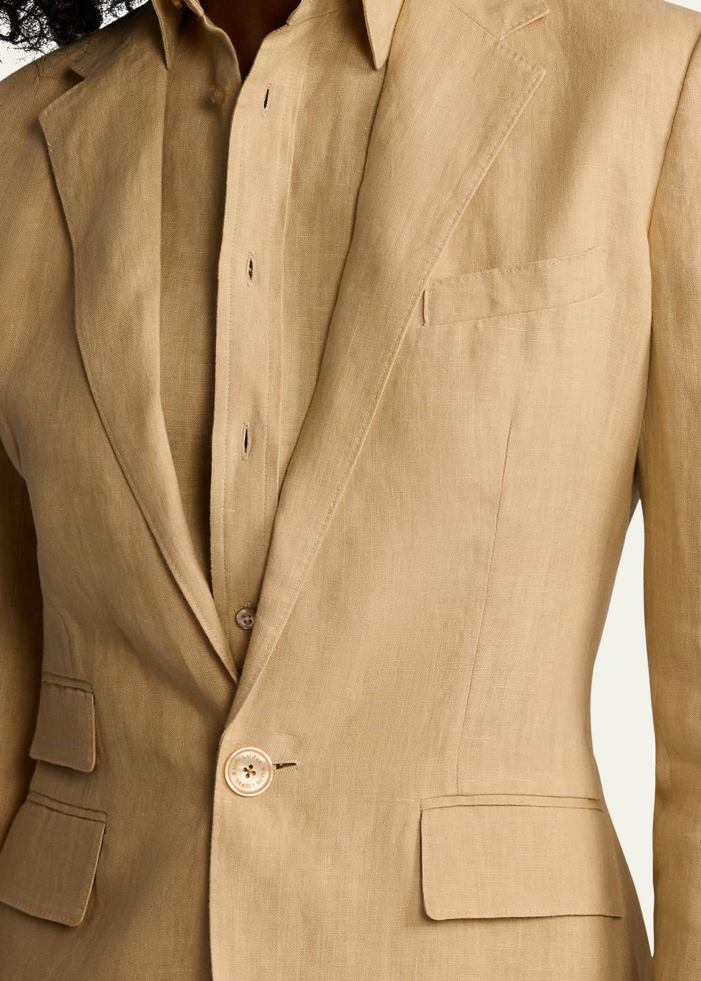 Ralph Lauren Collection Parker One-Button Linen Jacket Image 5 of 5