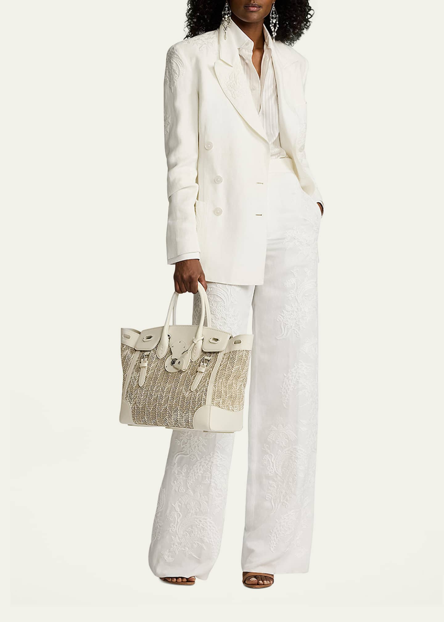 Ralph Lauren Collection Cormac Stripe Tonal Jacquard Shirt Image 2 of 5