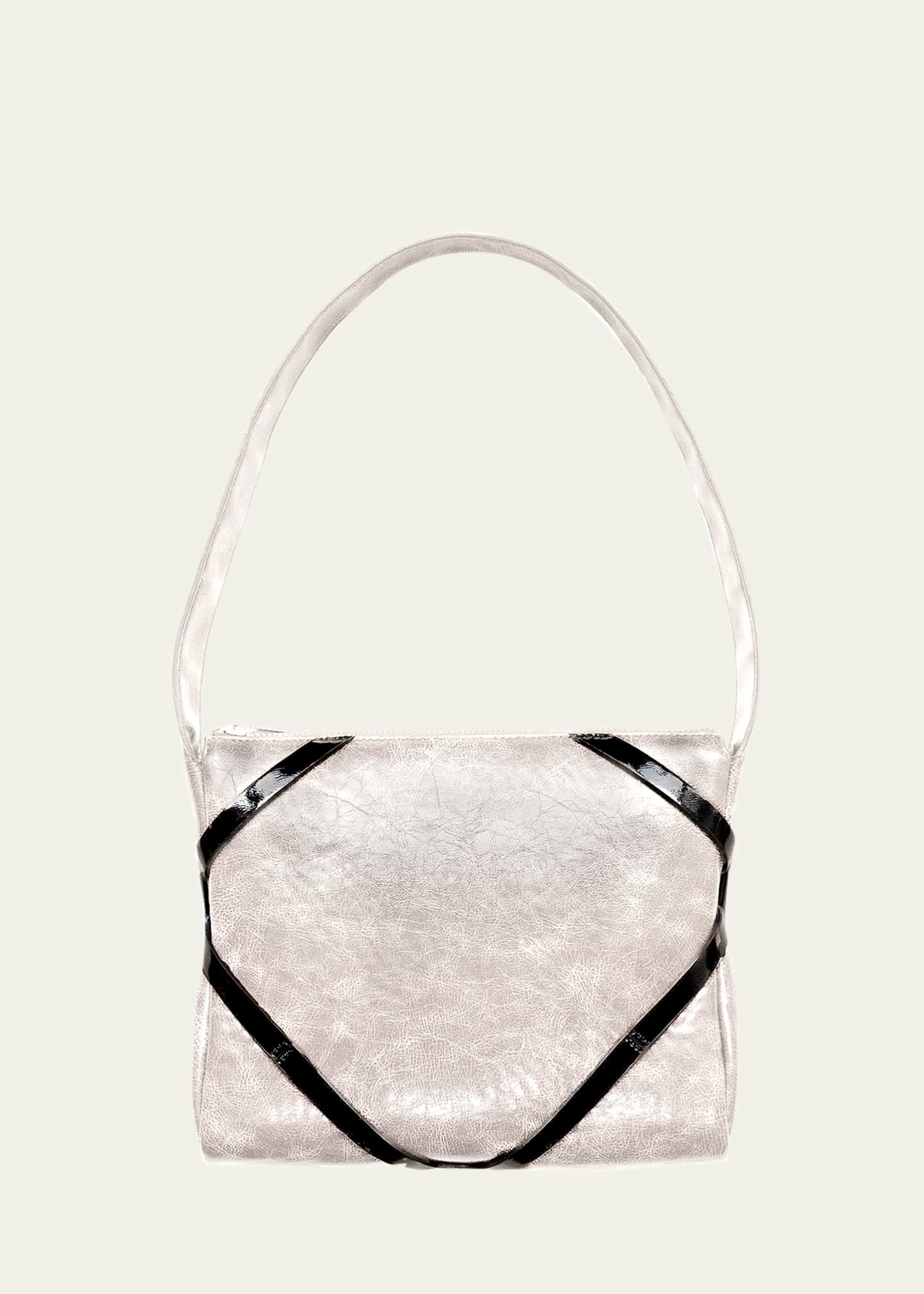 PUPPETS AND PUPPETS The Pillow Distressed Top-Handle Bag