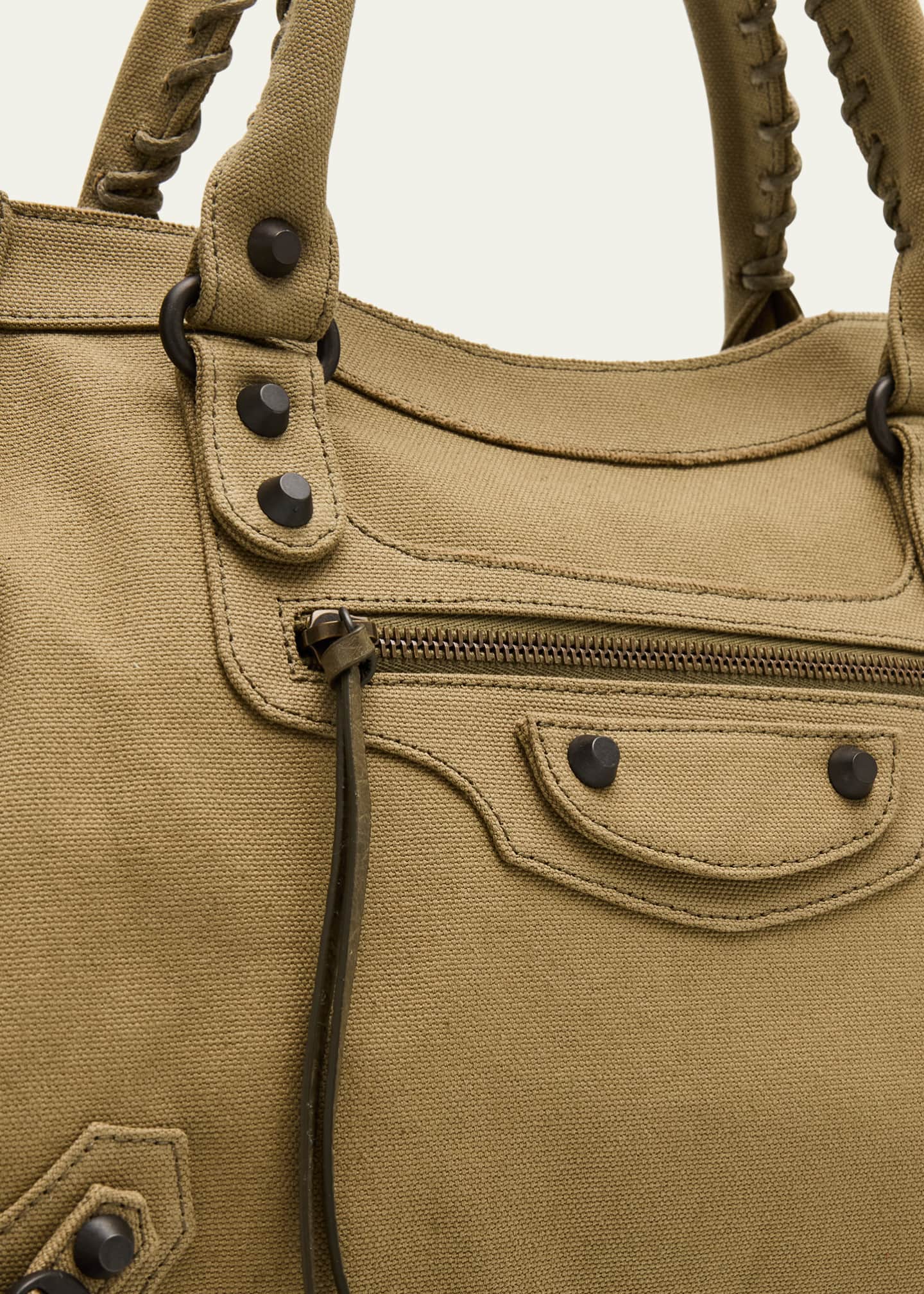 Balenciaga Le City Medium Canvas Top-Handle Bag Image 6 of 6