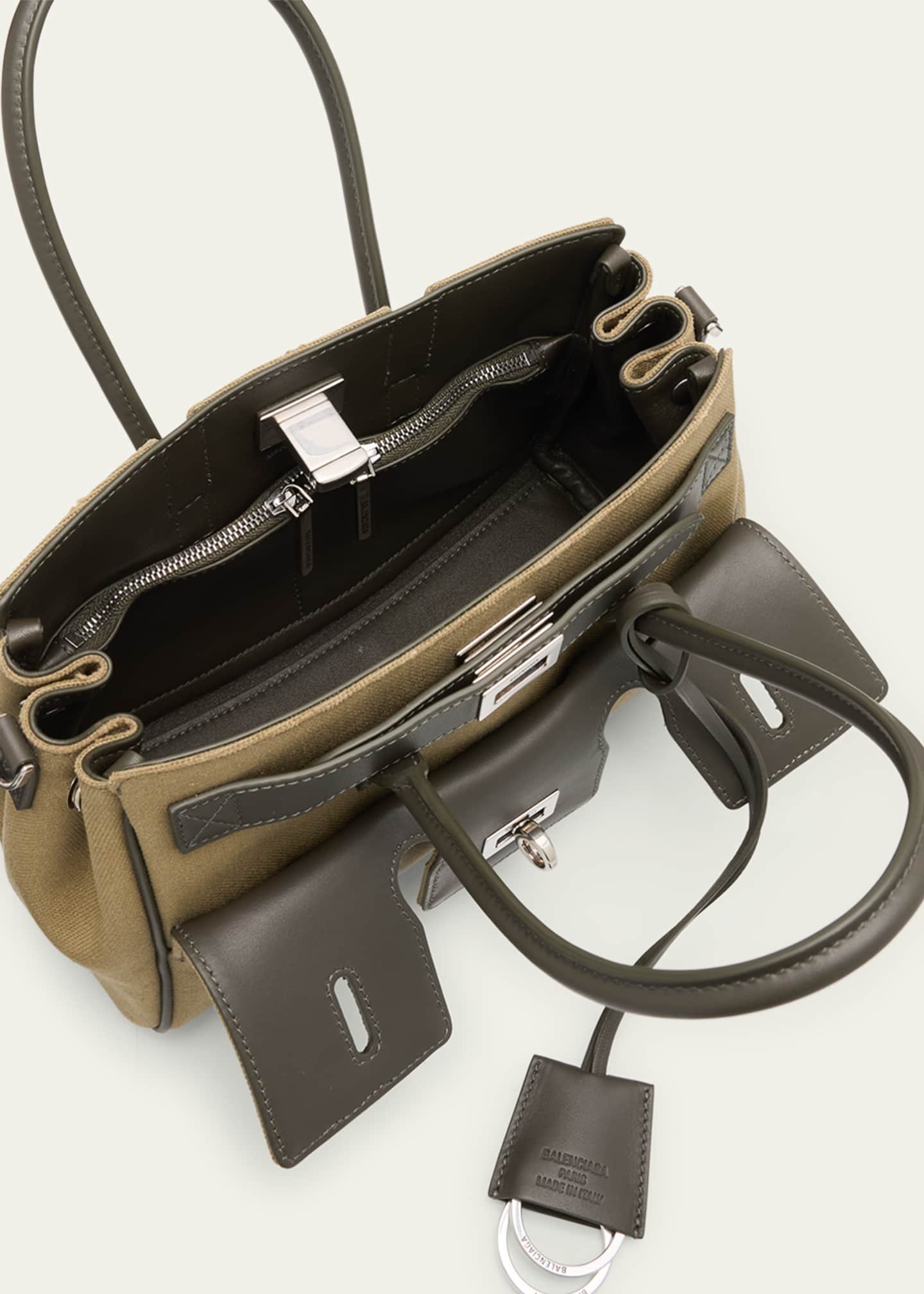 Balenciaga Bel Air Canvas Shoulder Bag Image 3 of 4