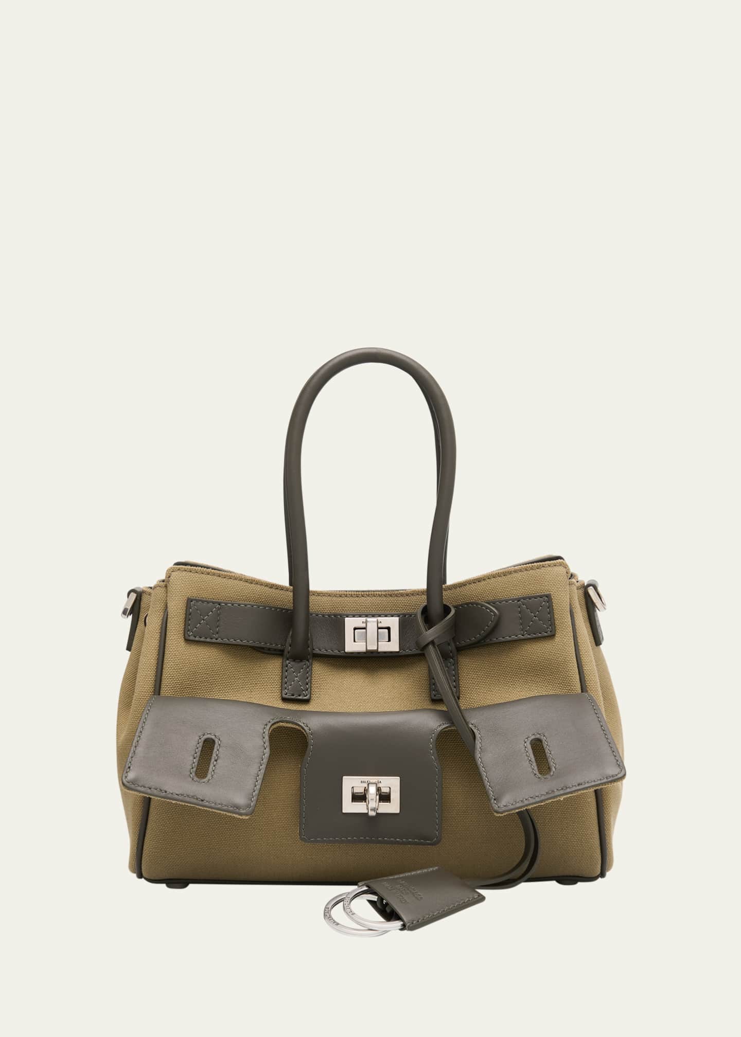 Balenciaga Bel Air Canvas Shoulder Bag Image 1 of 4