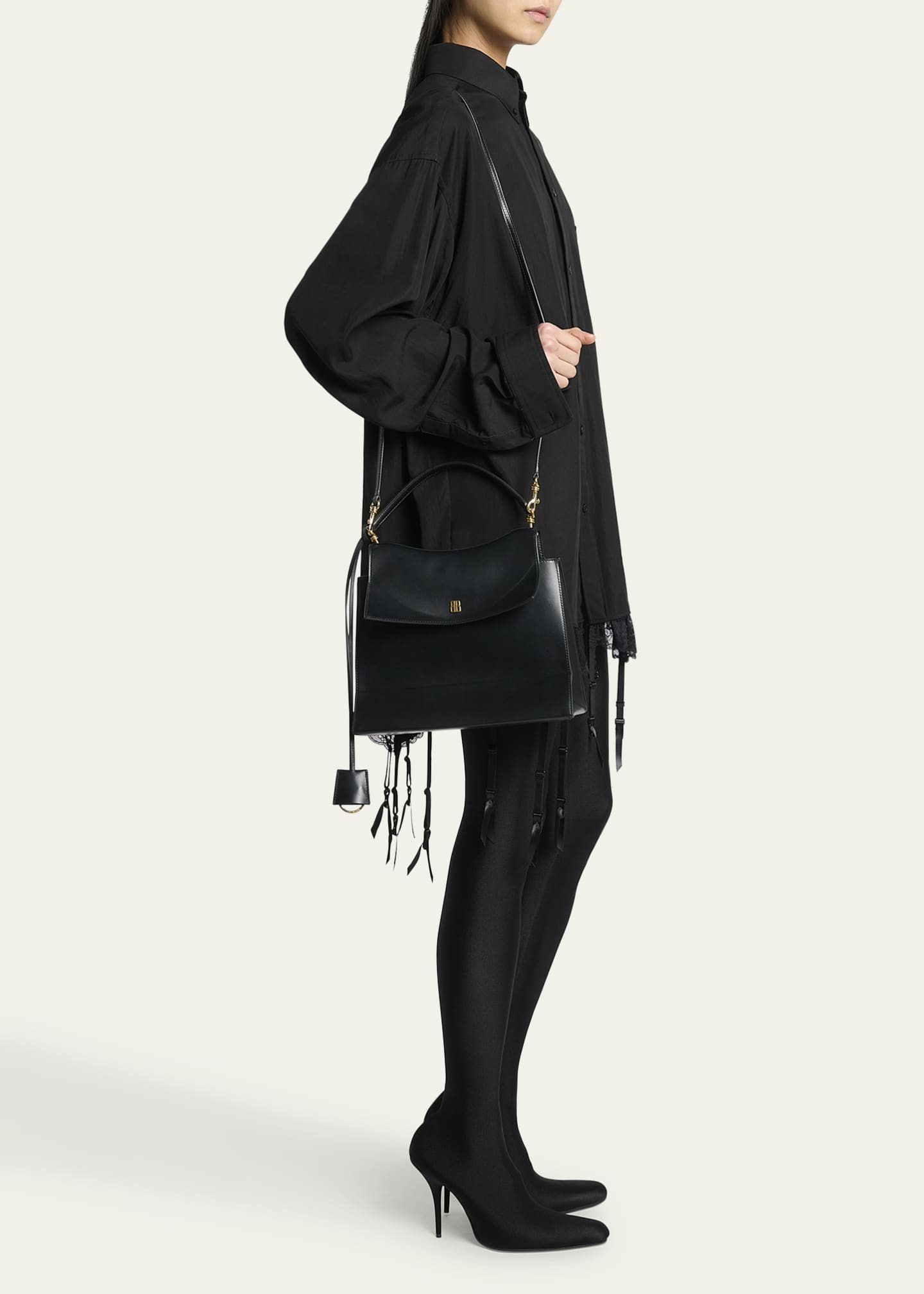 Balenciaga Nano Flap Leather Top-Handle Bag Image 5 of 6