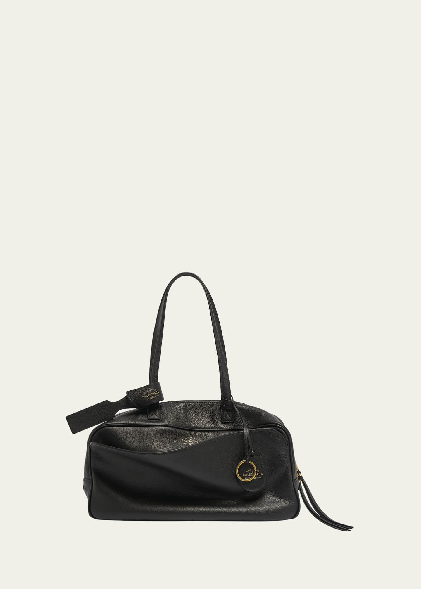 Balenciaga Medium Zip Leather Shoulder Bag Image 1 of 6