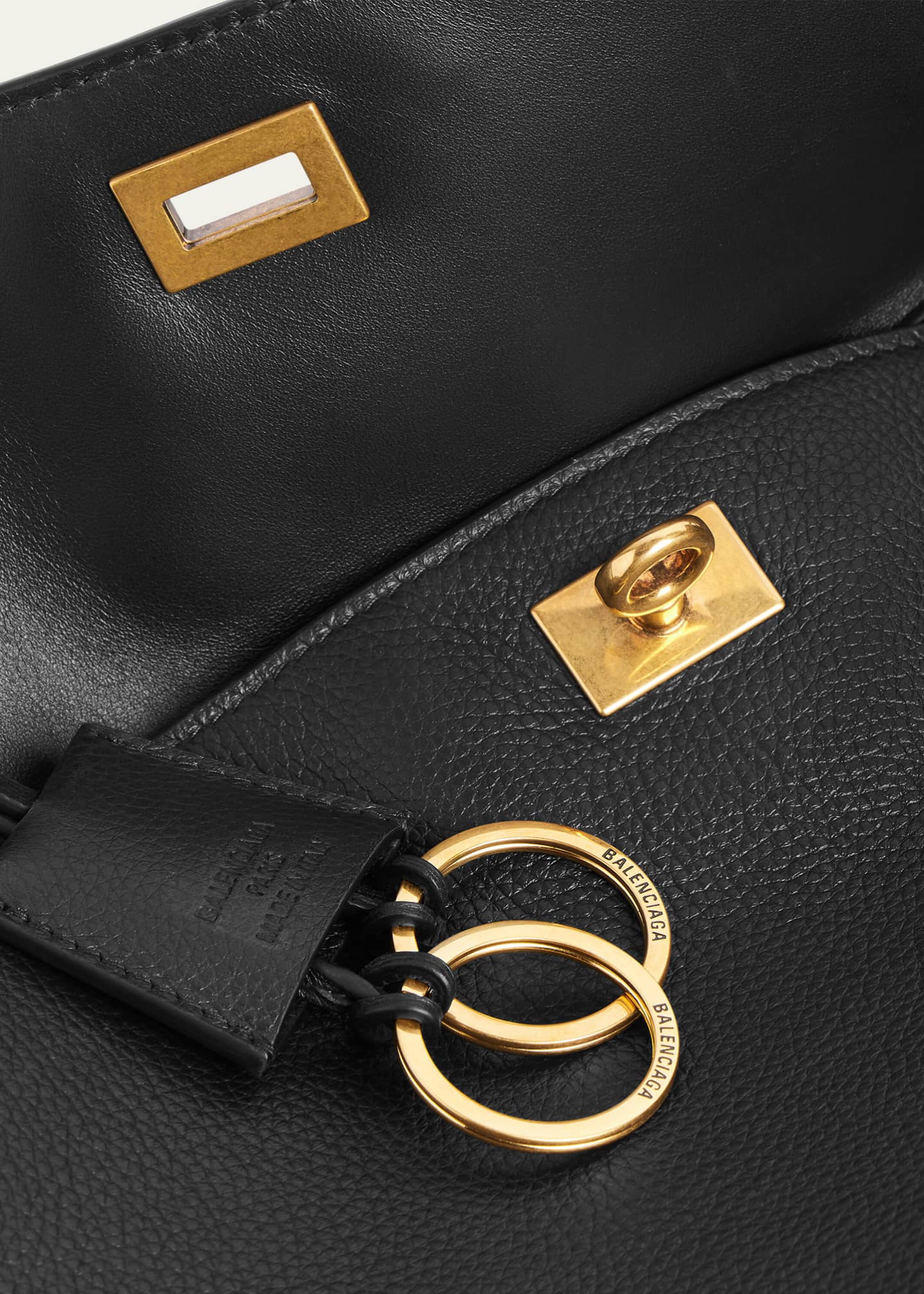 Balenciaga Rodeo Medium Grained Leather Top-Handle Bag Image 4 of 4