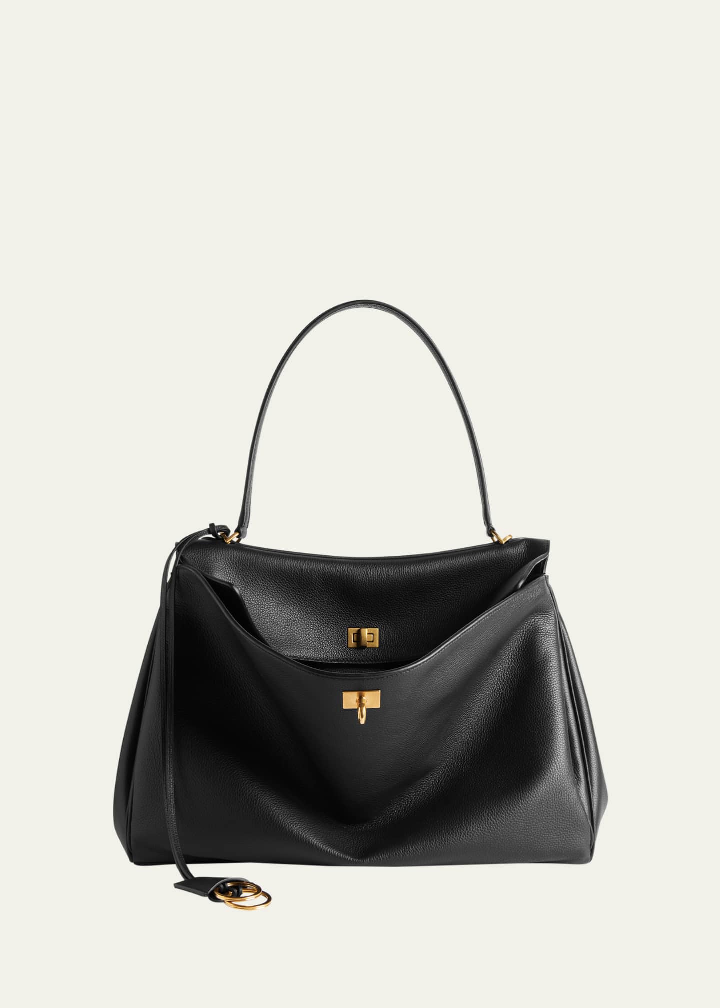 Balenciaga Rodeo Medium Grained Leather Top-Handle Bag Image 1 of 4
