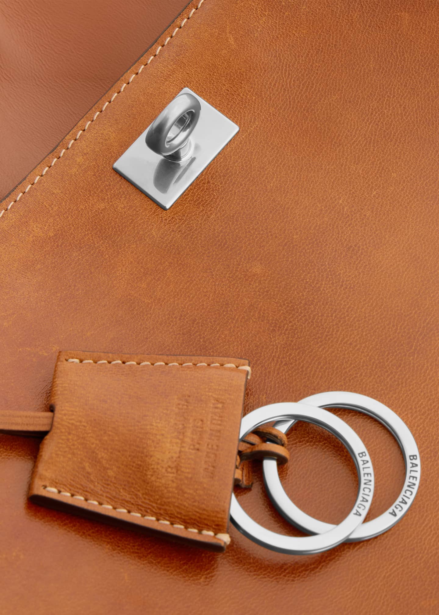 Balenciaga Rodeo Medium Leather Top-Handle Bag Image 3 of 3