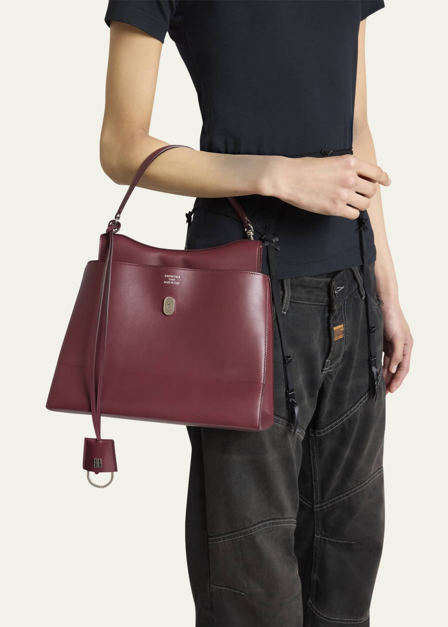 Balenciaga Nano Smooth Leather Top-Handle Bag Image 2 of 6