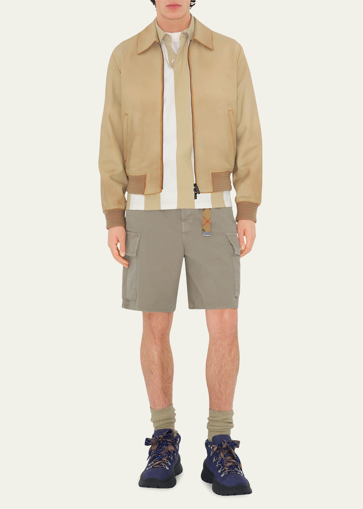 Burberry Men's Twill Cargo Shorts Image 2 of 5