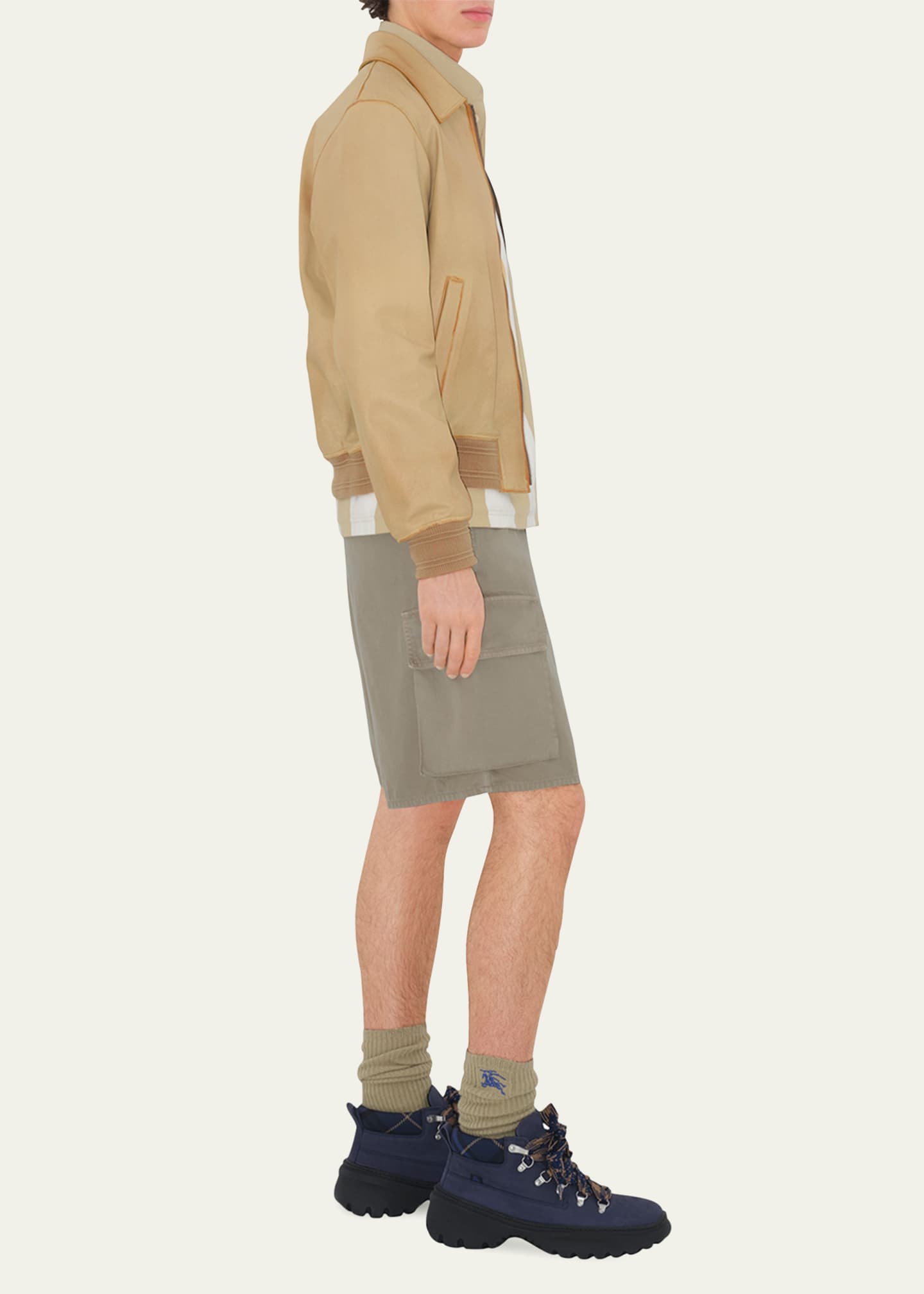 Burberry Men's Twill Cargo Shorts Image 4 of 5
