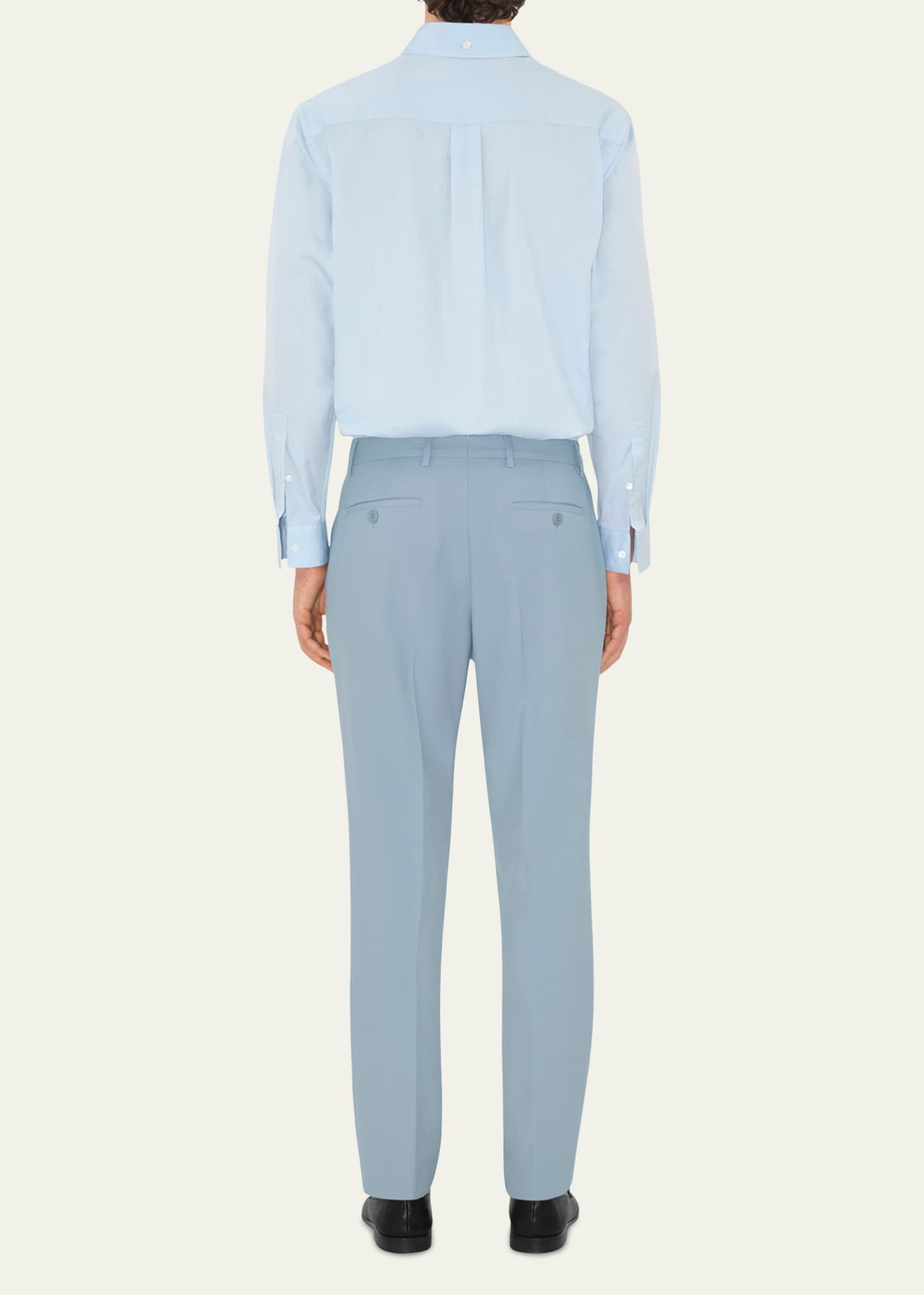 Burberry Men's Wool Slim-Fit Trousers Image 3 of 5