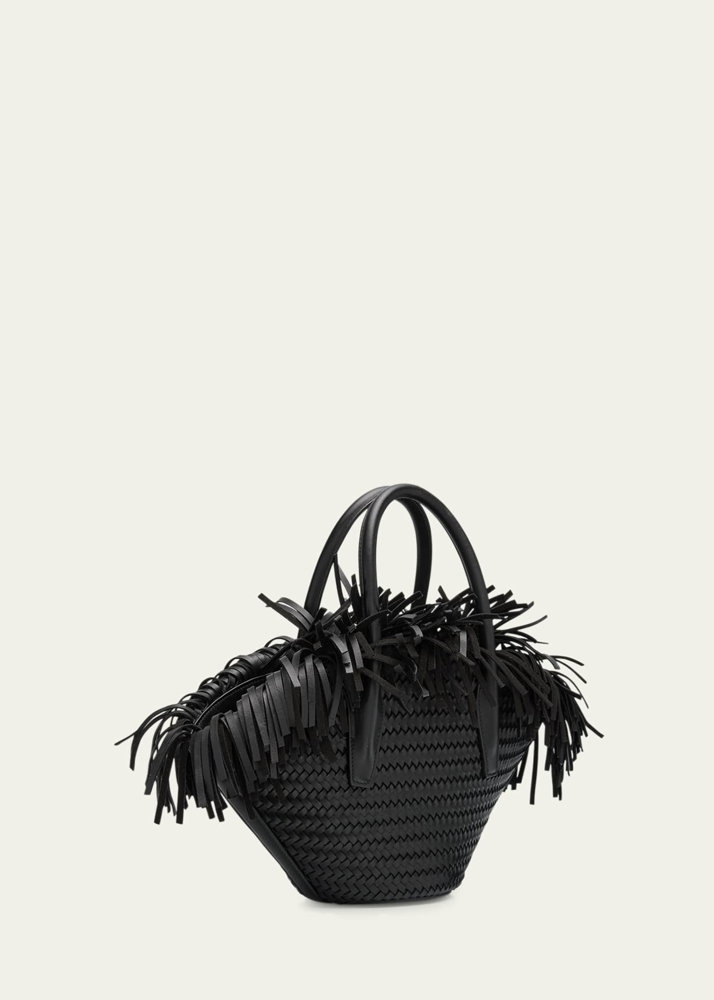 Michael Kors Sardinia Mini Fringe Basket Top-Handle Bag Image 3 of 6