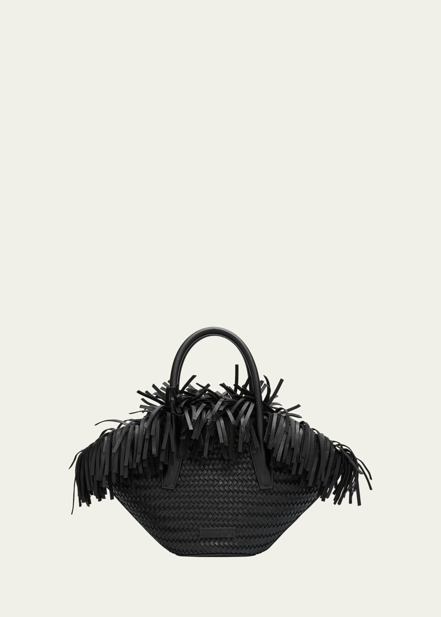 Michael Kors Sardinia Mini Fringe Basket Top-Handle Bag Image 1 of 6