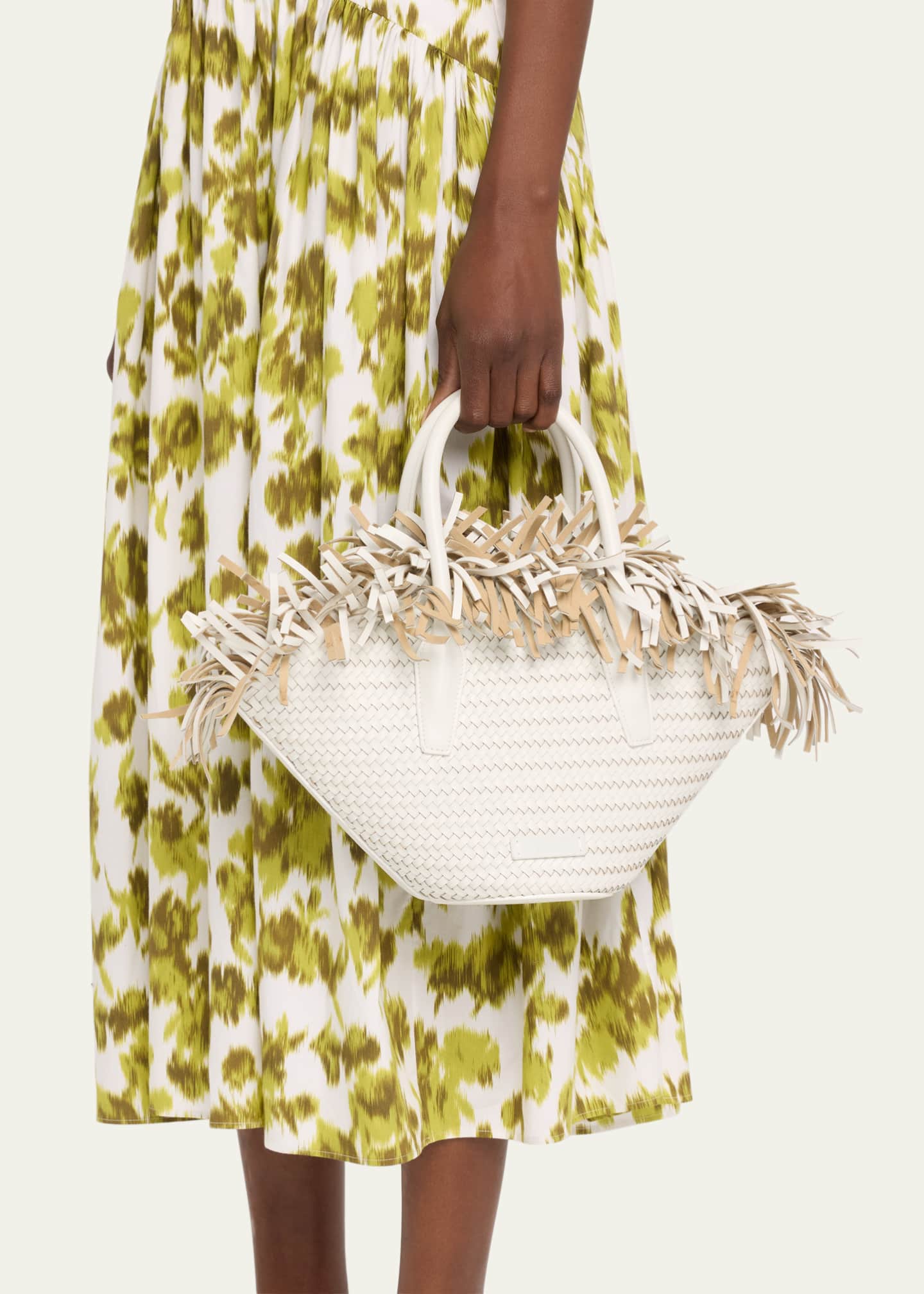 Michael Kors Sardinia Mini Fringe Basket Top-Handle Bag Image 2 of 6