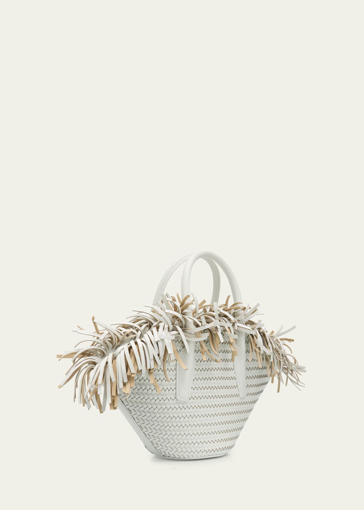 Michael Kors Sardinia Mini Fringe Basket Top-Handle Bag Image 3 of 6