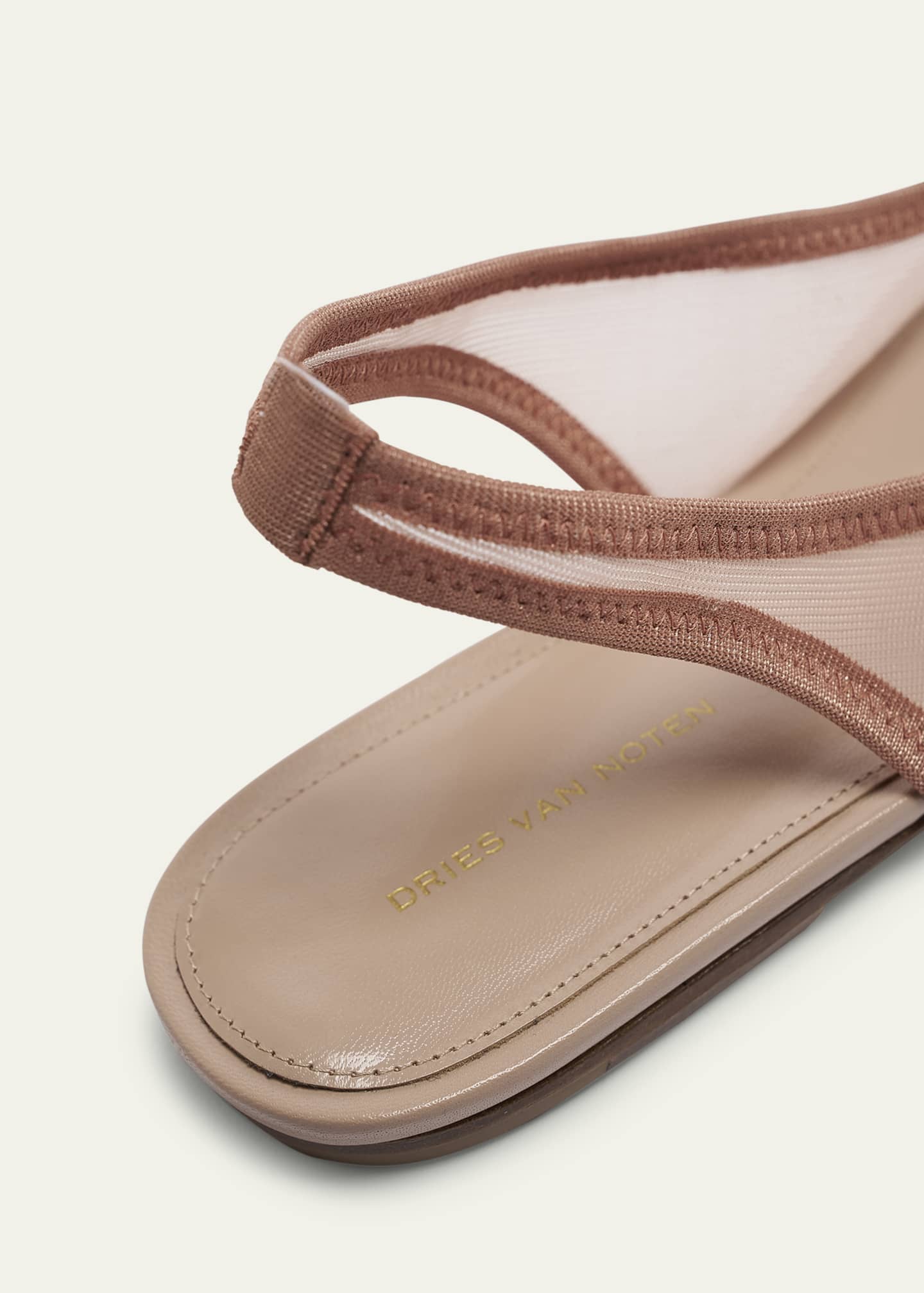 Dries Van Noten Sheer Mesh Slingback Ballerina Flats Image 3 of 4