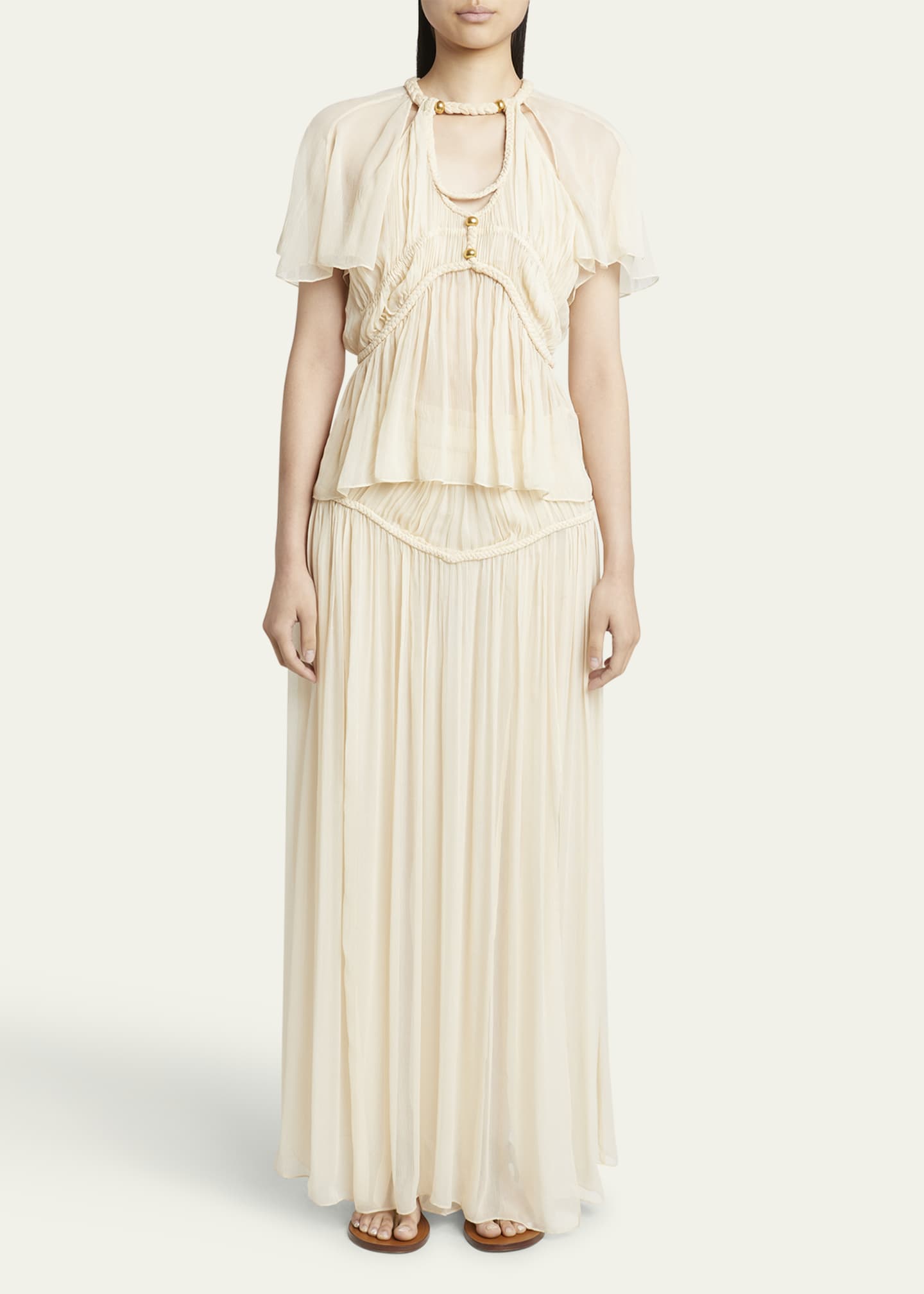 Isabel Marant Rolande Maxi Chiffon Silk Skirt - Bergdorf Goodman