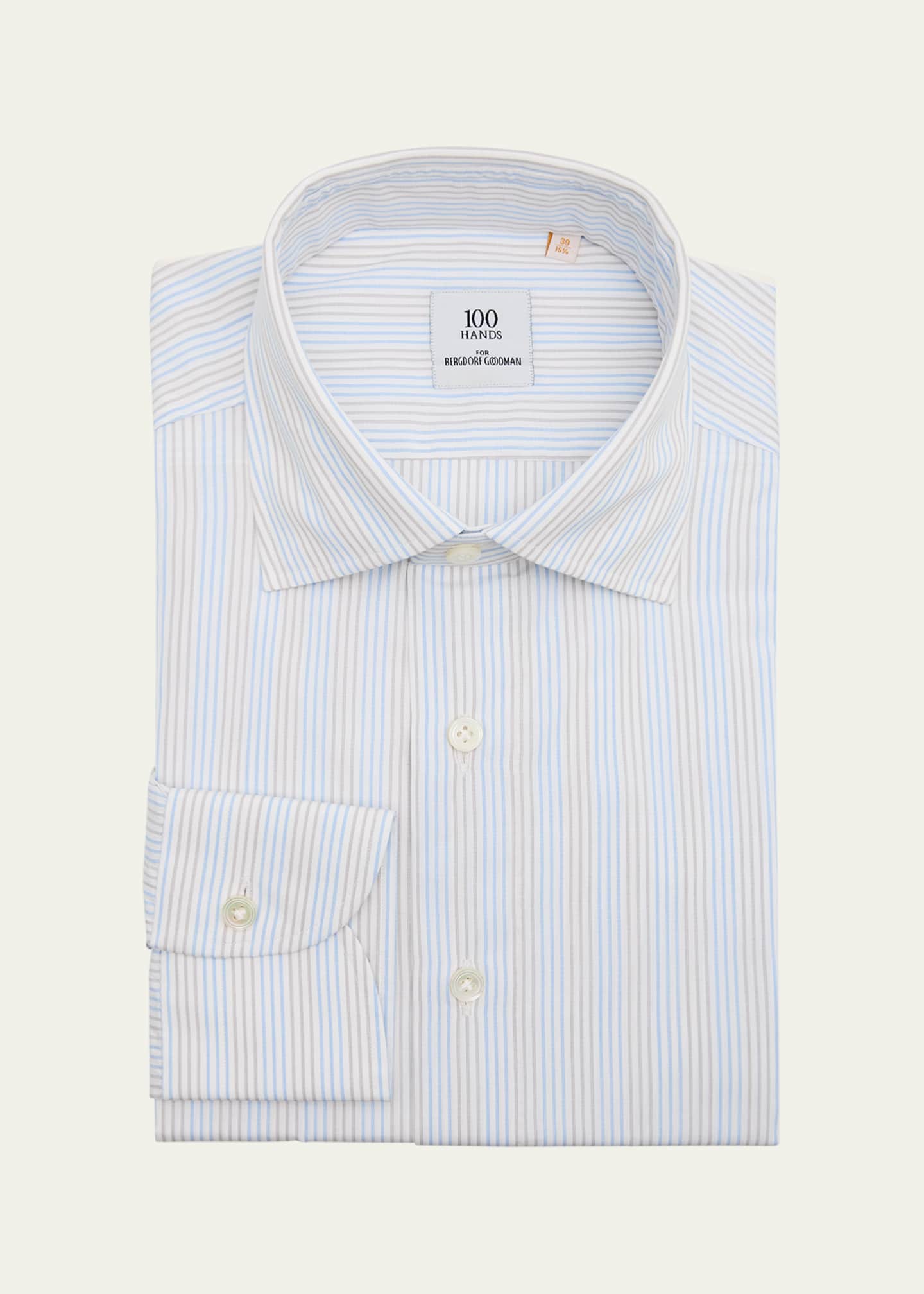 100Hands Men's Cotton Multi-Stripe Dress Shirt - Bergdorf Goodman