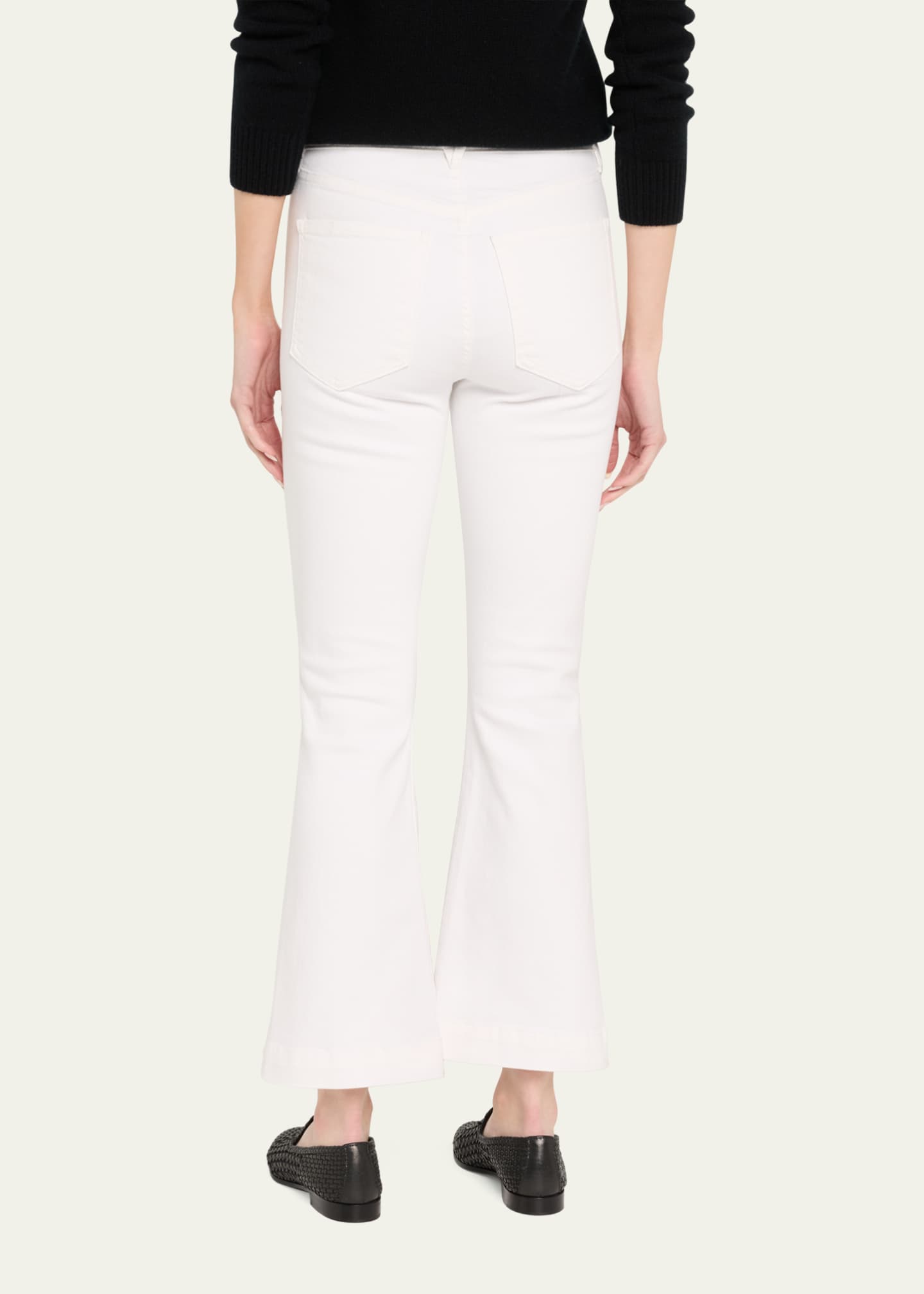 Veronica Beard Carson High-Rise Ankle Flare Jeans Image 3 of 5