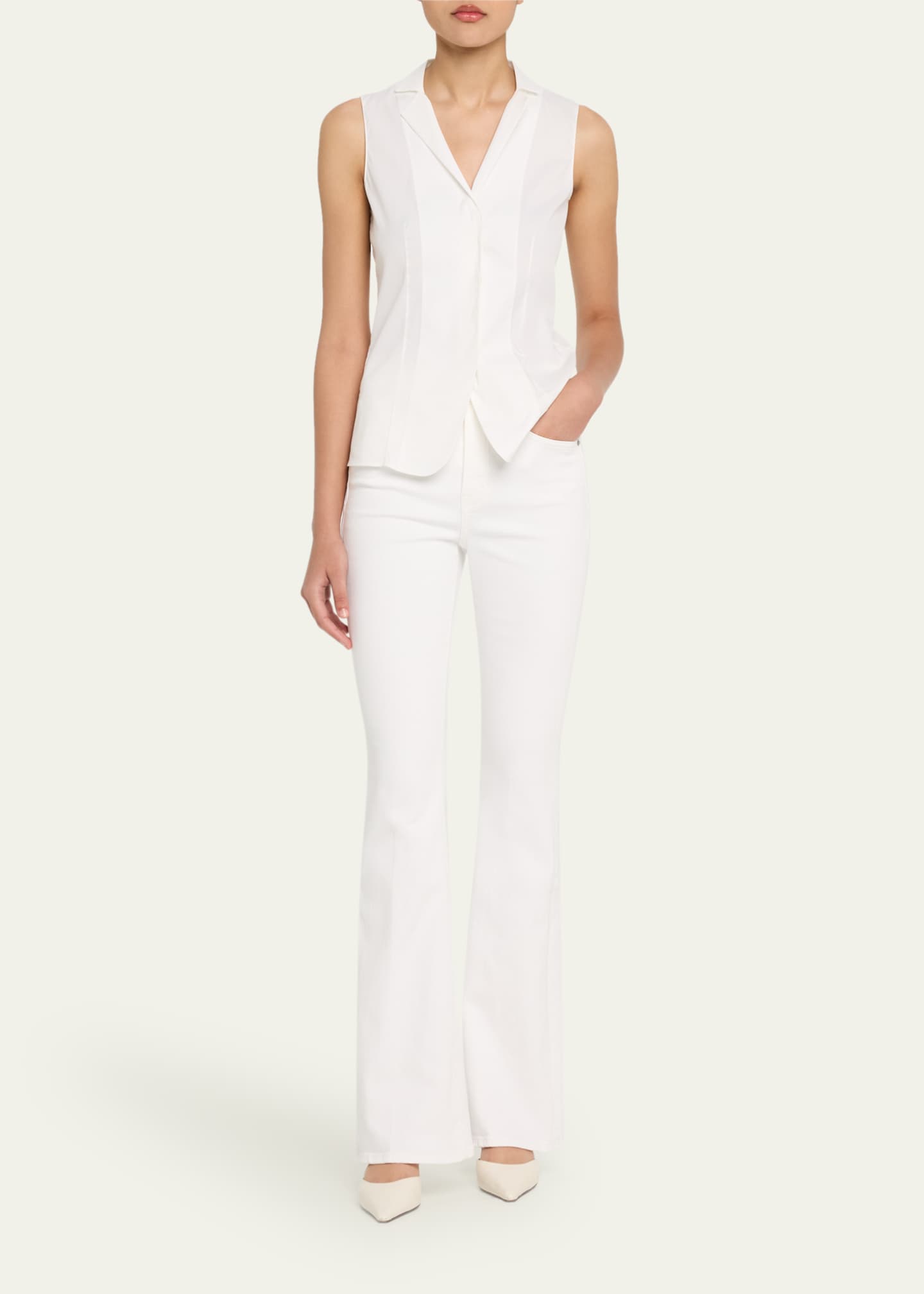 Veronica Beard Beverly High-Rise Skinny Flare Jeans Image 2 of 5