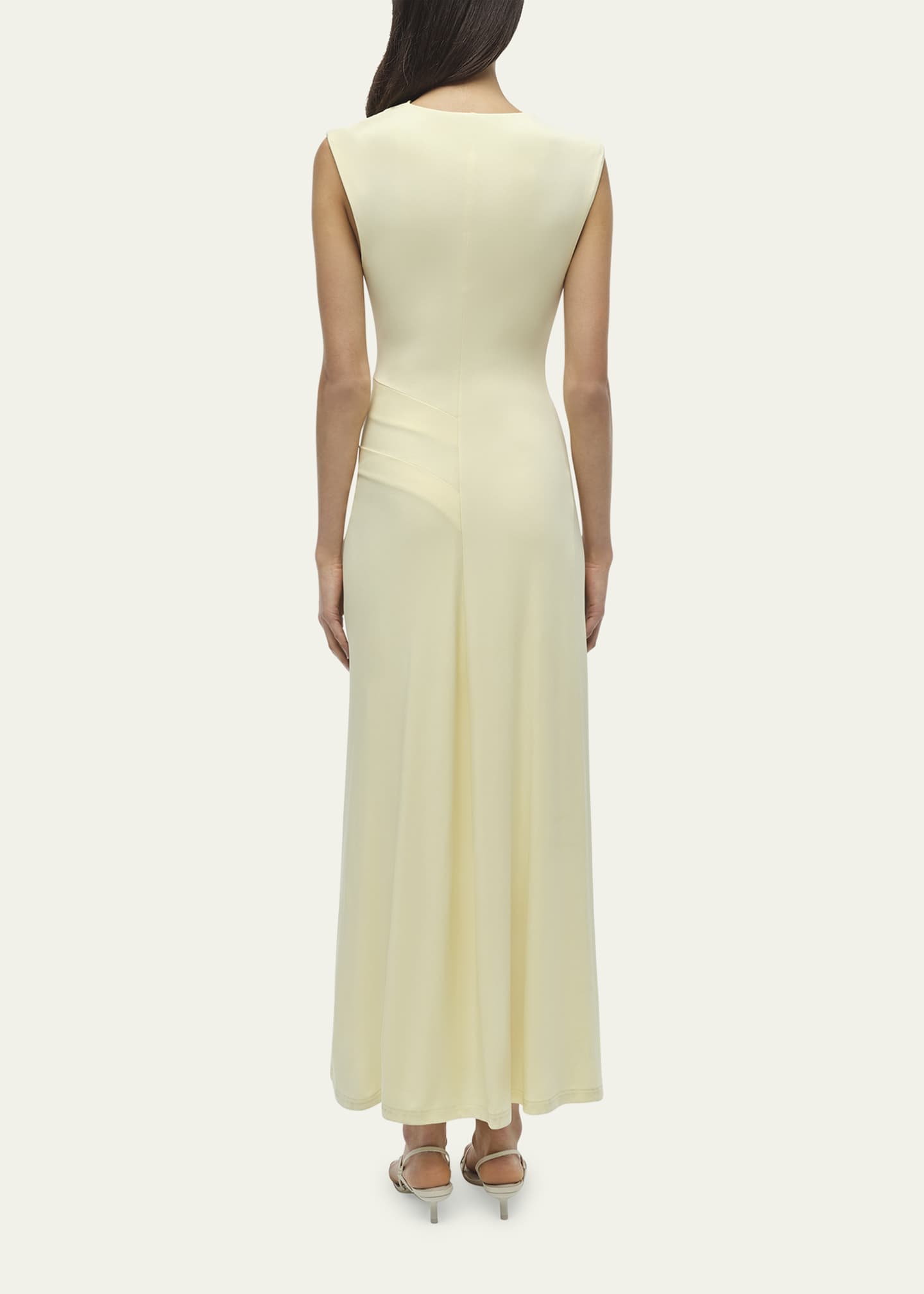 SIMKHAI Acacia Sleeveless Ruched Midi Dress Image 3 of 5