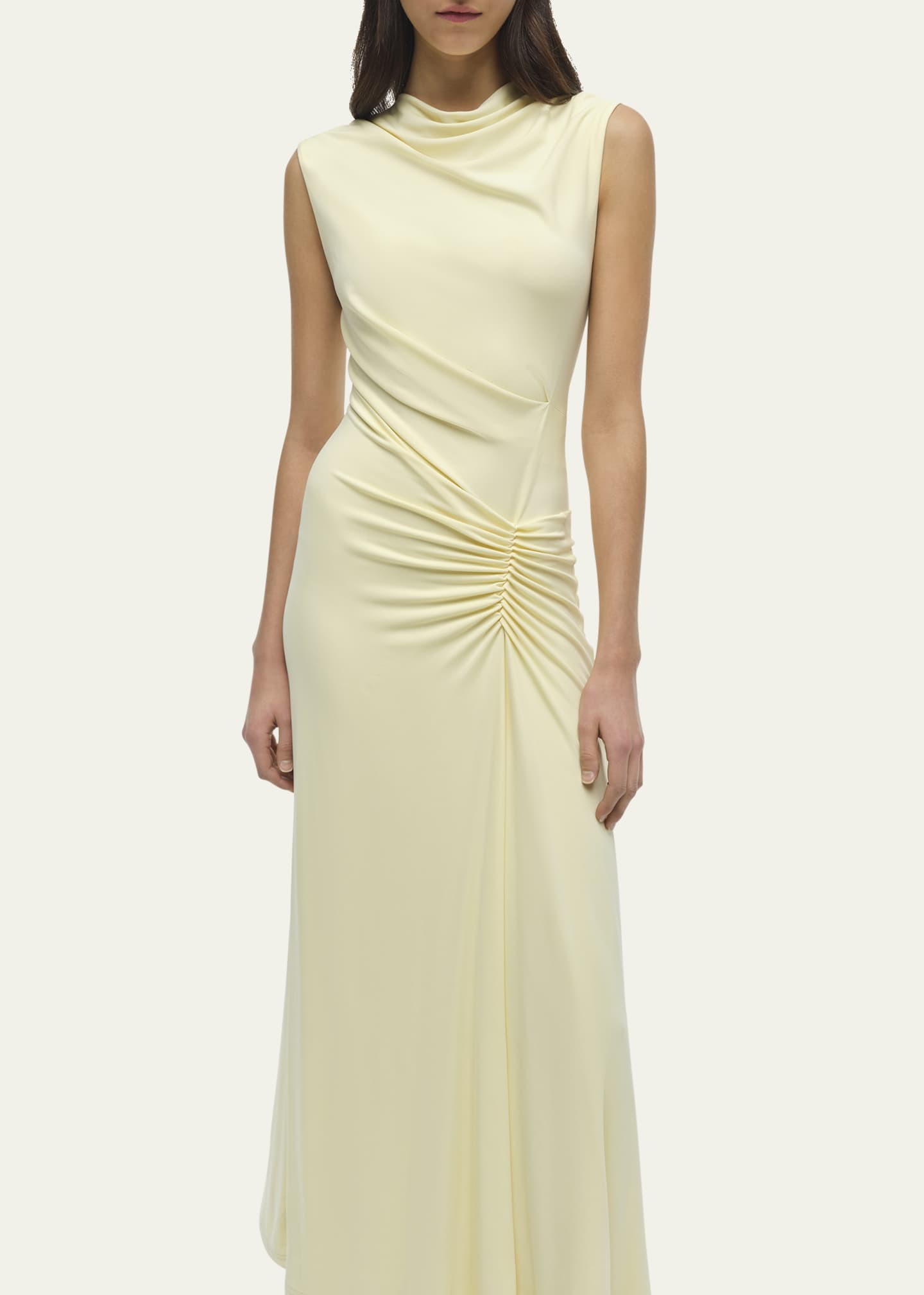 SIMKHAI Acacia Sleeveless Ruched Midi Dress Image 5 of 5