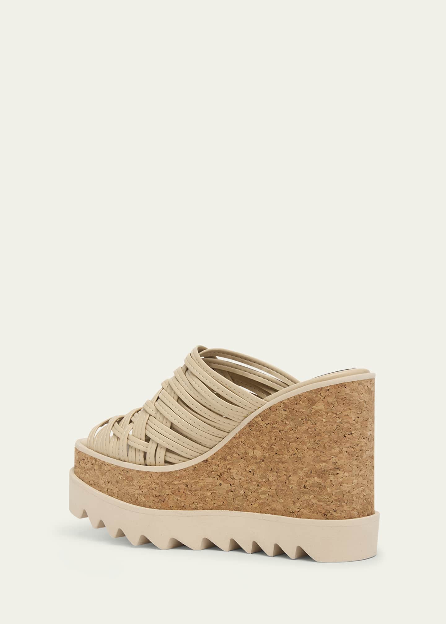 Stella McCartney Sneakelyse Vegan Woven Platform Mule Sandals Image 4 of 6
