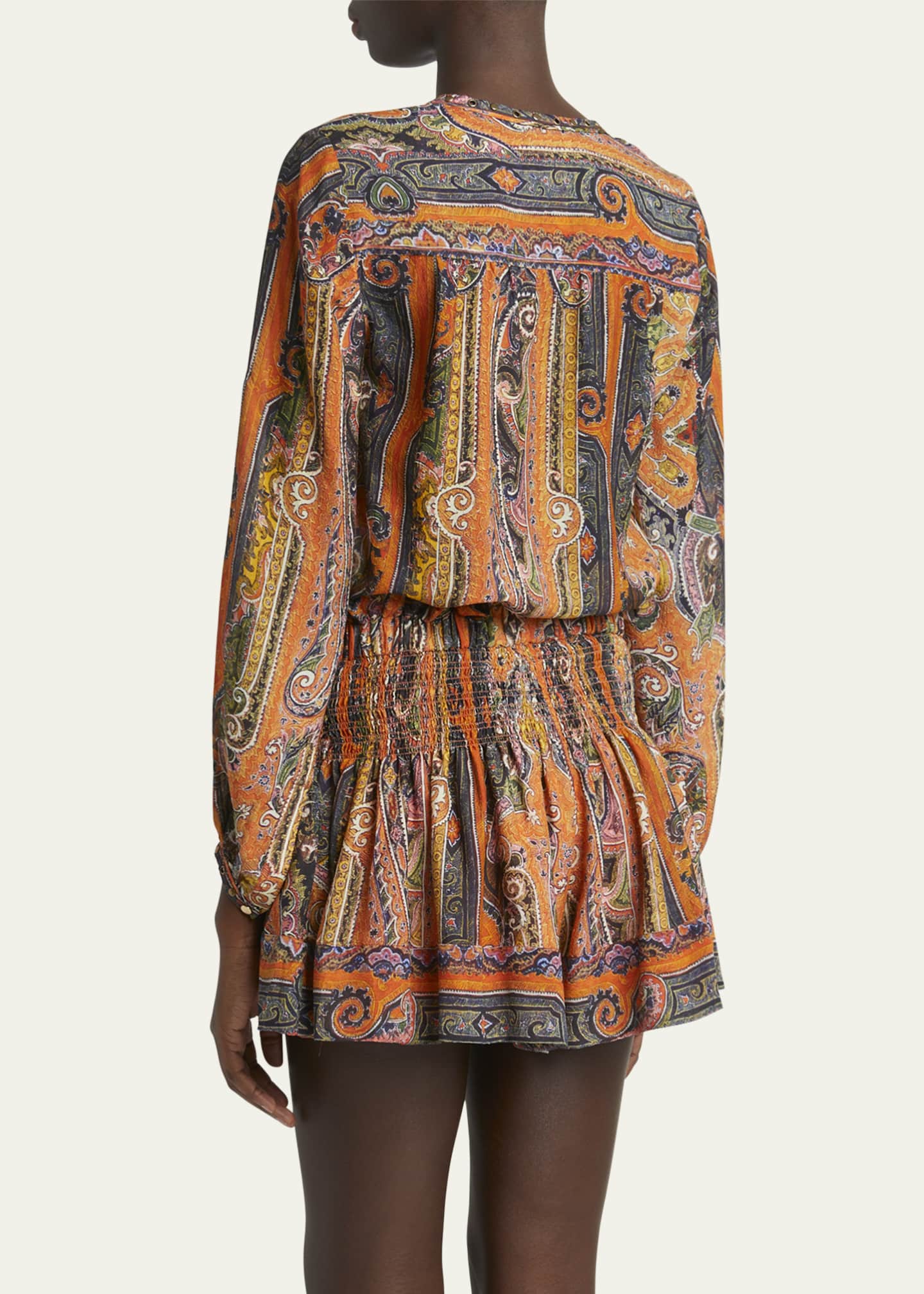 Isabel Marant May Paisley Studded Silk Top Image 3 of 5