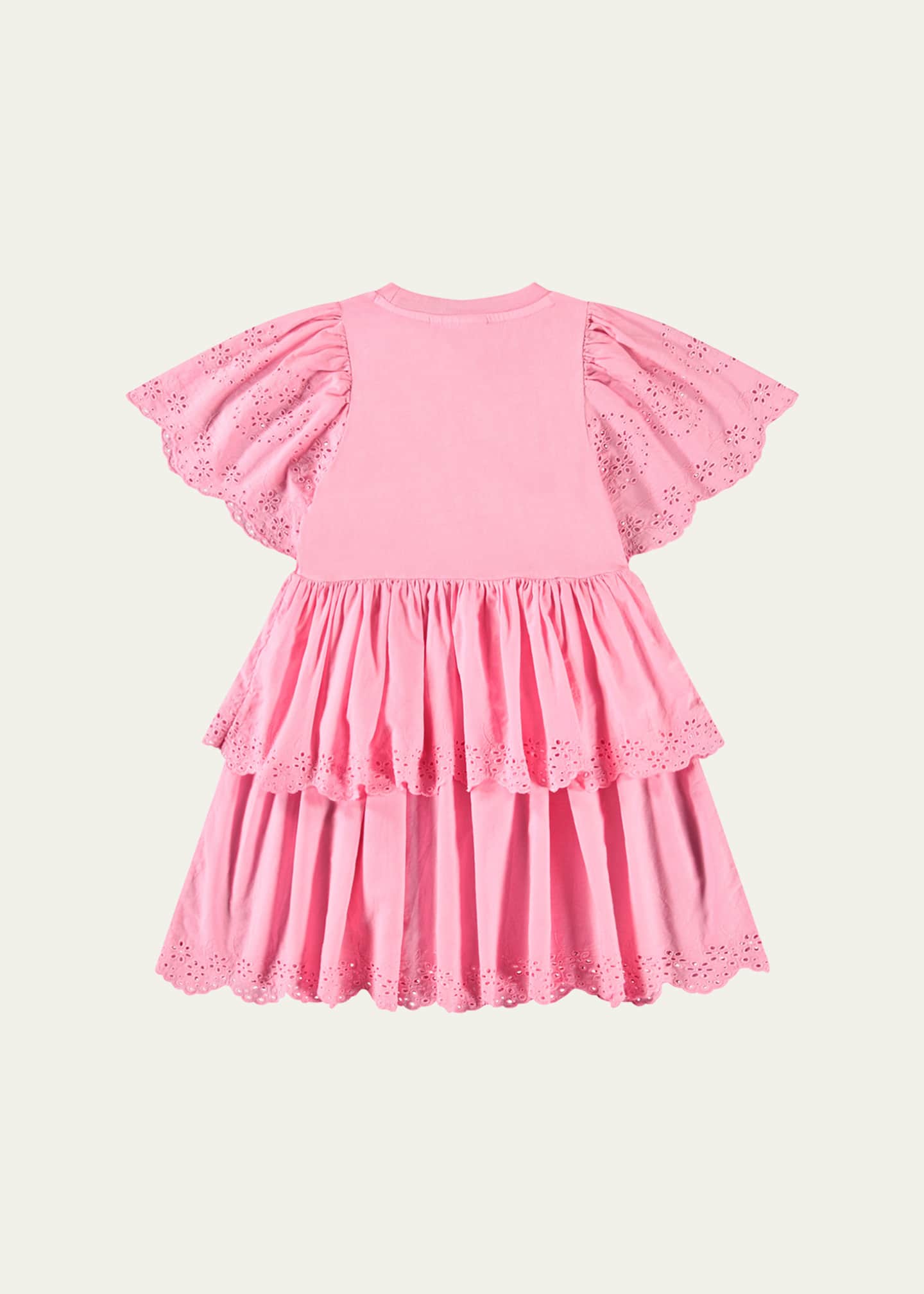 Molo Girl's Ceelia Eyelet Embroidered Dress, Size 3T-6 Image 2 of 3