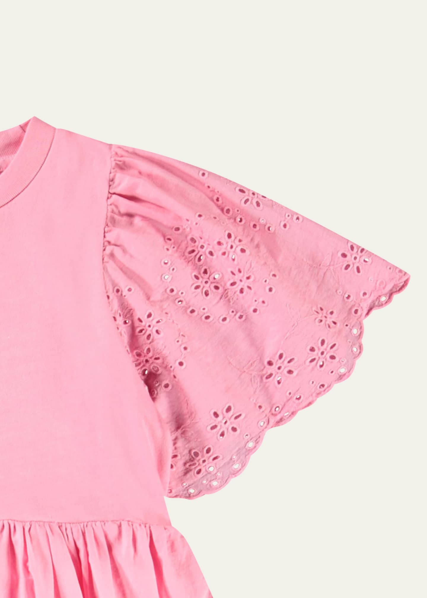 Molo Girl's Ceelia Eyelet Embroidered Dress, Size 3T-6 Image 3 of 3