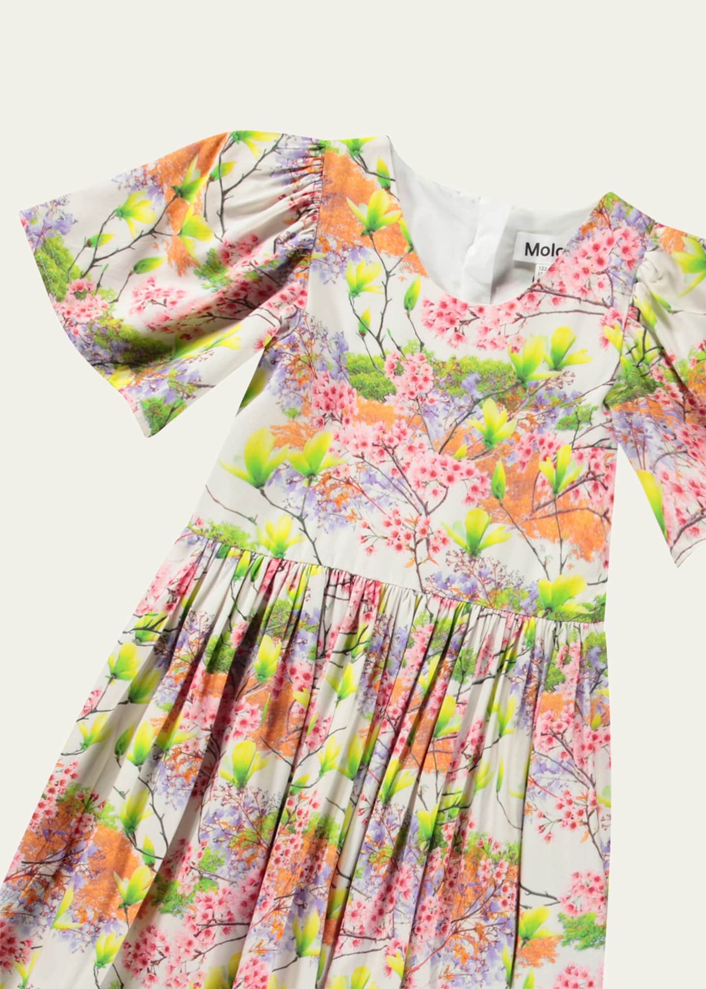 Molo Carlin Floral-Print Dress, Size 3T-6 Image 3 of 3