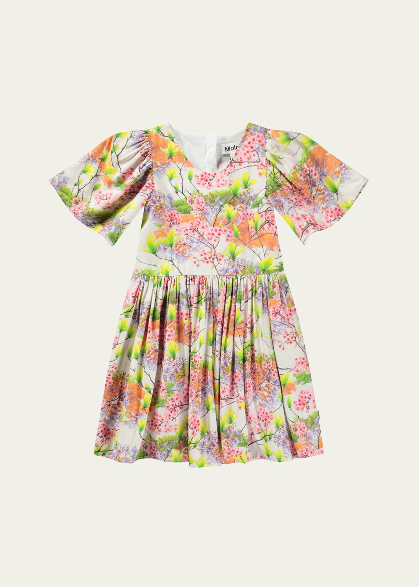 Molo Carlin Floral-Print Dress, Size 3T-6 Image 1 of 3
